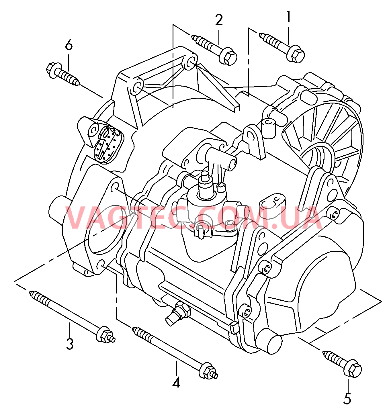 Детали крепления для двигателя и КП  для 5-ступ. механической КП  для AUDI A3 2013-1