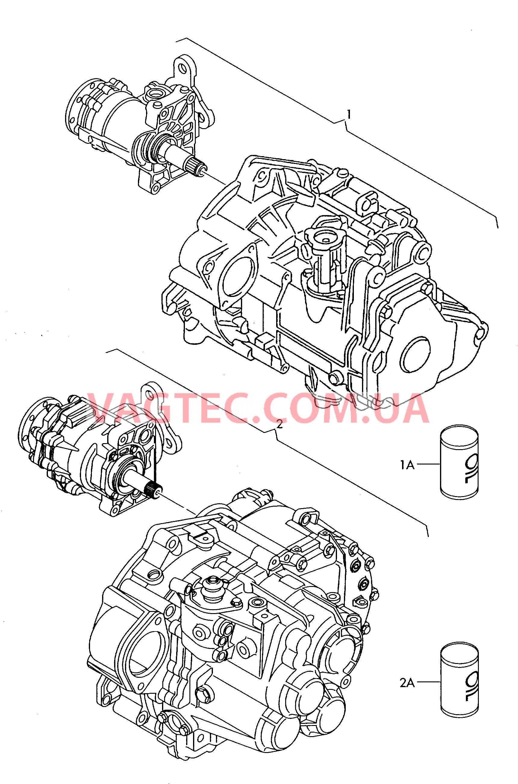 Механическая КП в сборе для 6-ступен. механической КП  для AUDI A3 2005