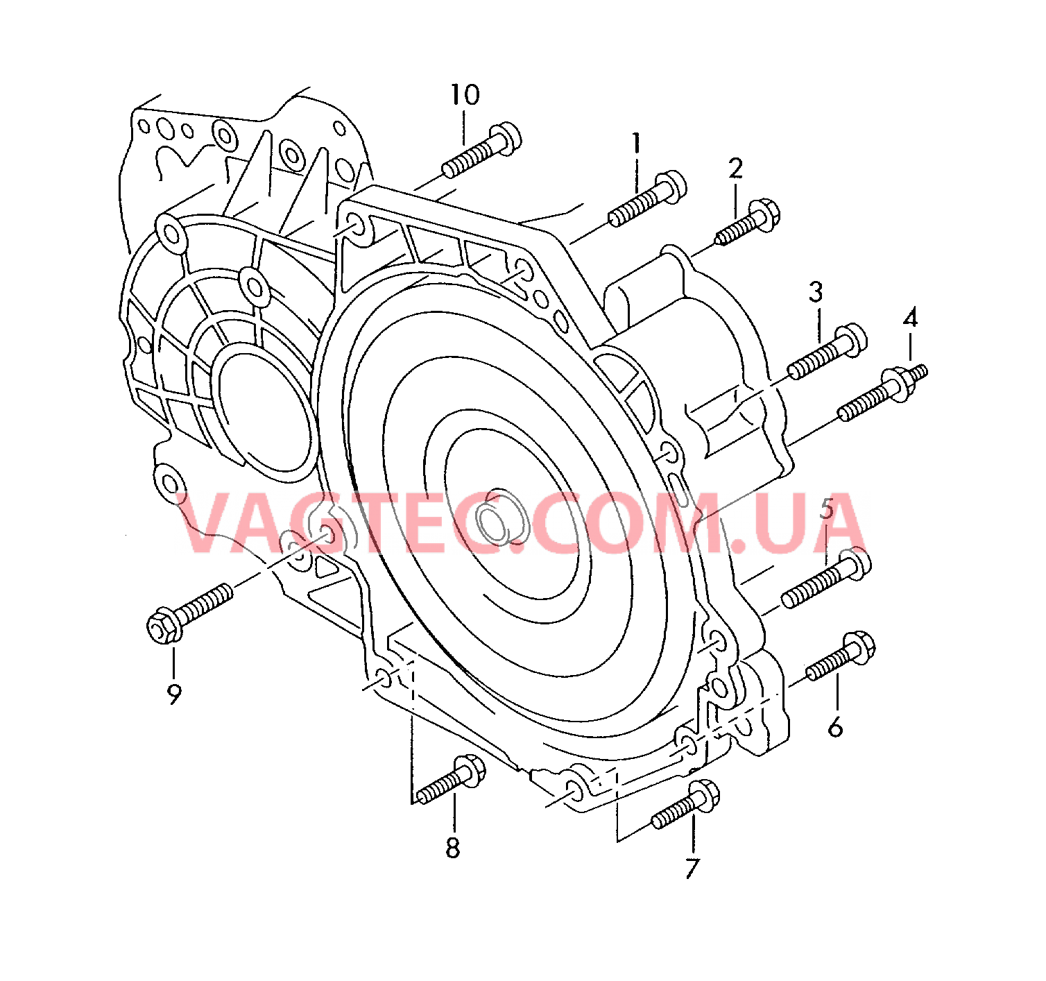 Детали крепления для двигателя и КП  для 6-ступ. КП DSG  для AUDI A3 2017