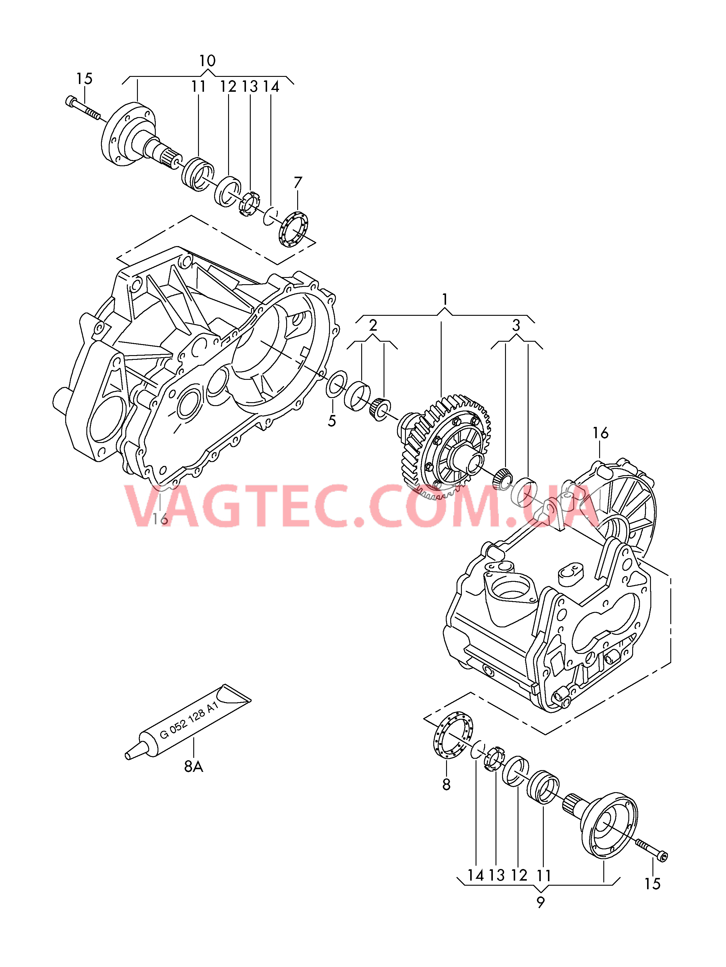 Дифференциал Вал с фланцем для 5-ступ. механической КП  для AUDI A3 2018