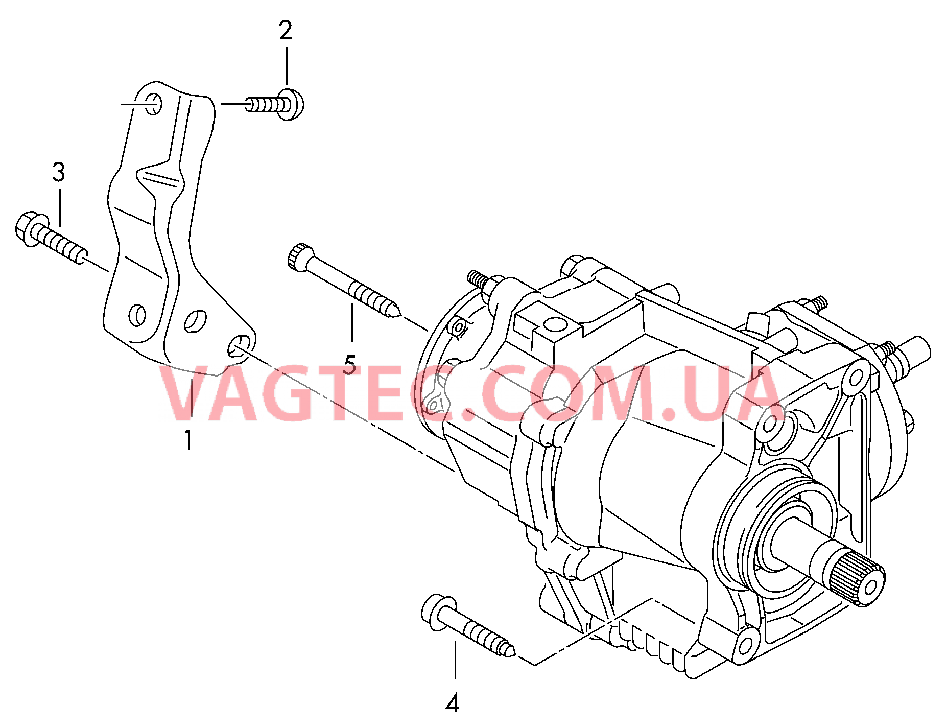Детали крепежные для КП Главная передача для 6-ступ. КП DSG  для AUDI A3 2015