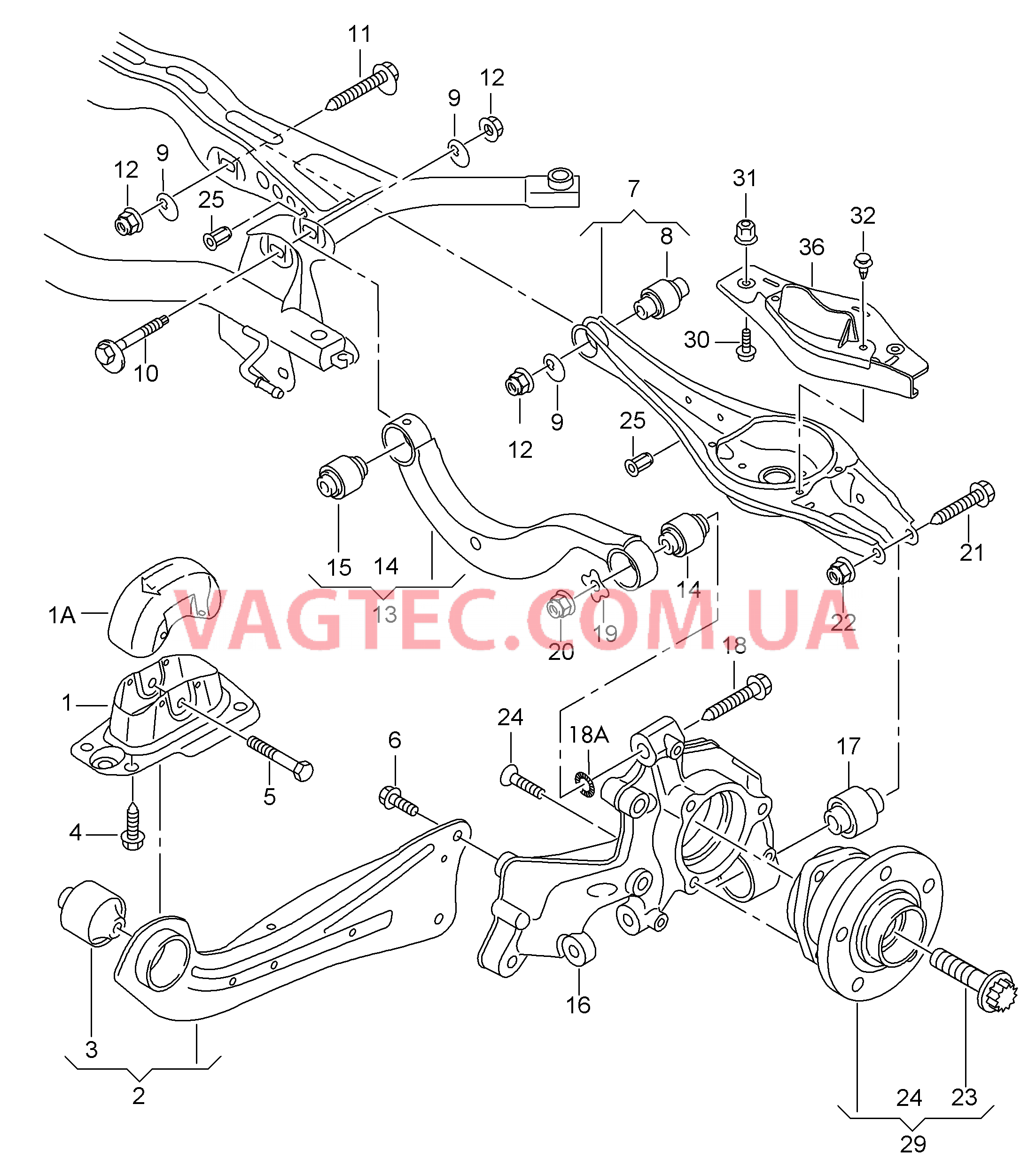 Рычаг подвески, поперечный Рычаг подвески Поворотный кулак  для AUDI A3 2017