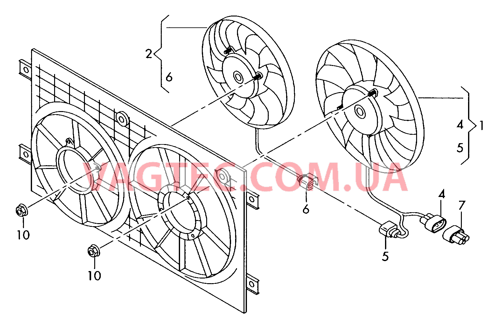Вентилятор радиатора  для AUDI A3 2012