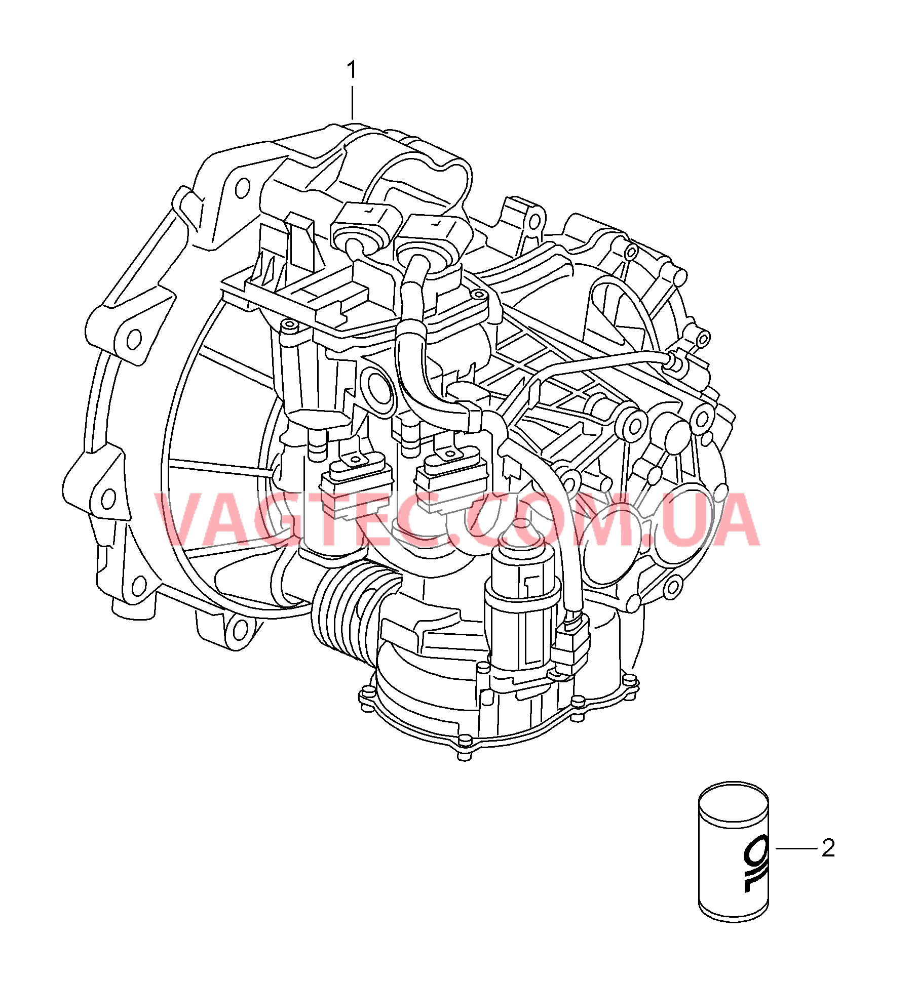 5-ступенчатая МКП, роботизированная  для VOLKSWAGEN UP 2014