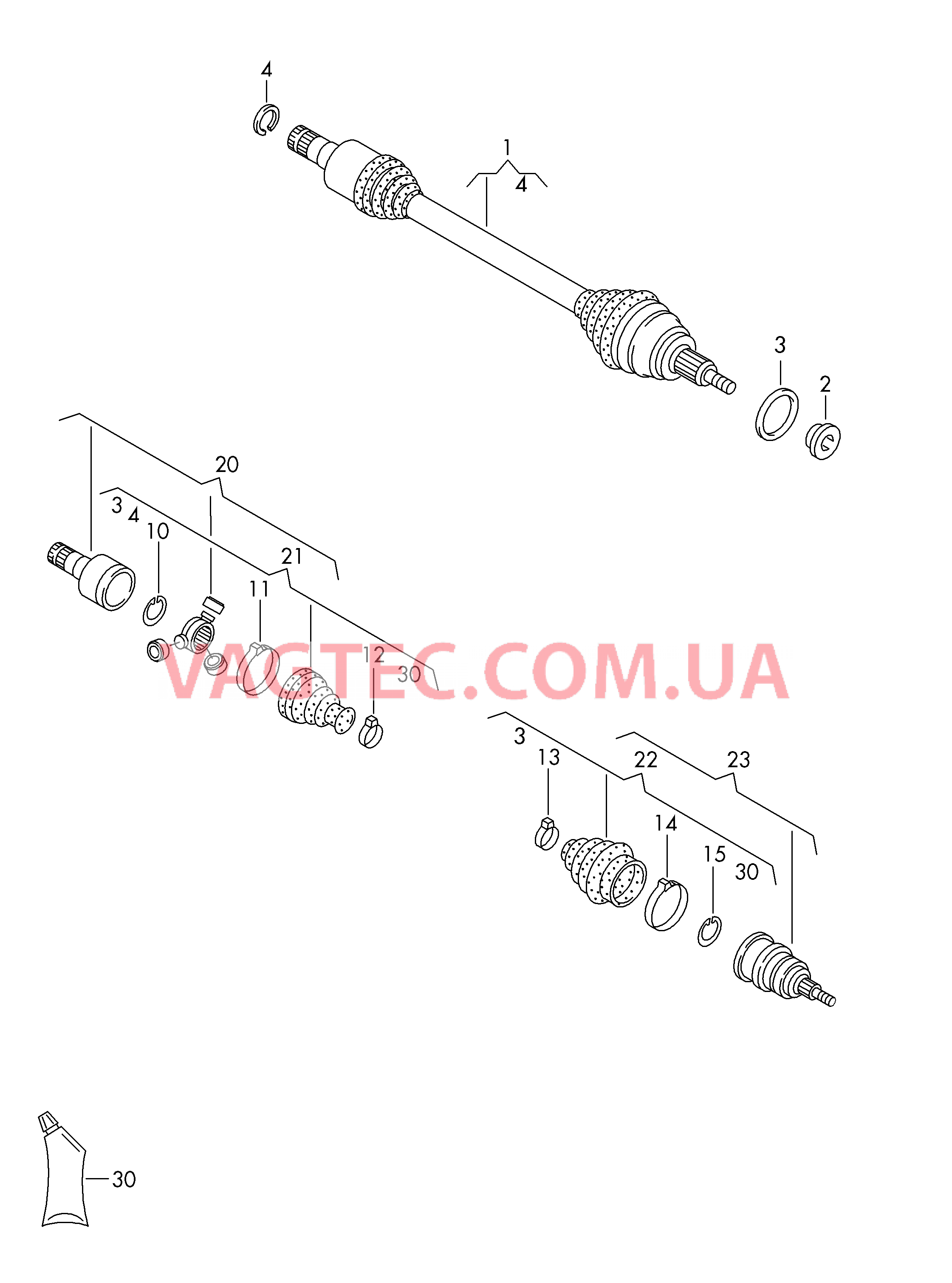 Приводной вал  F             >> AA-GD046 879 для VOLKSWAGEN UP 2012