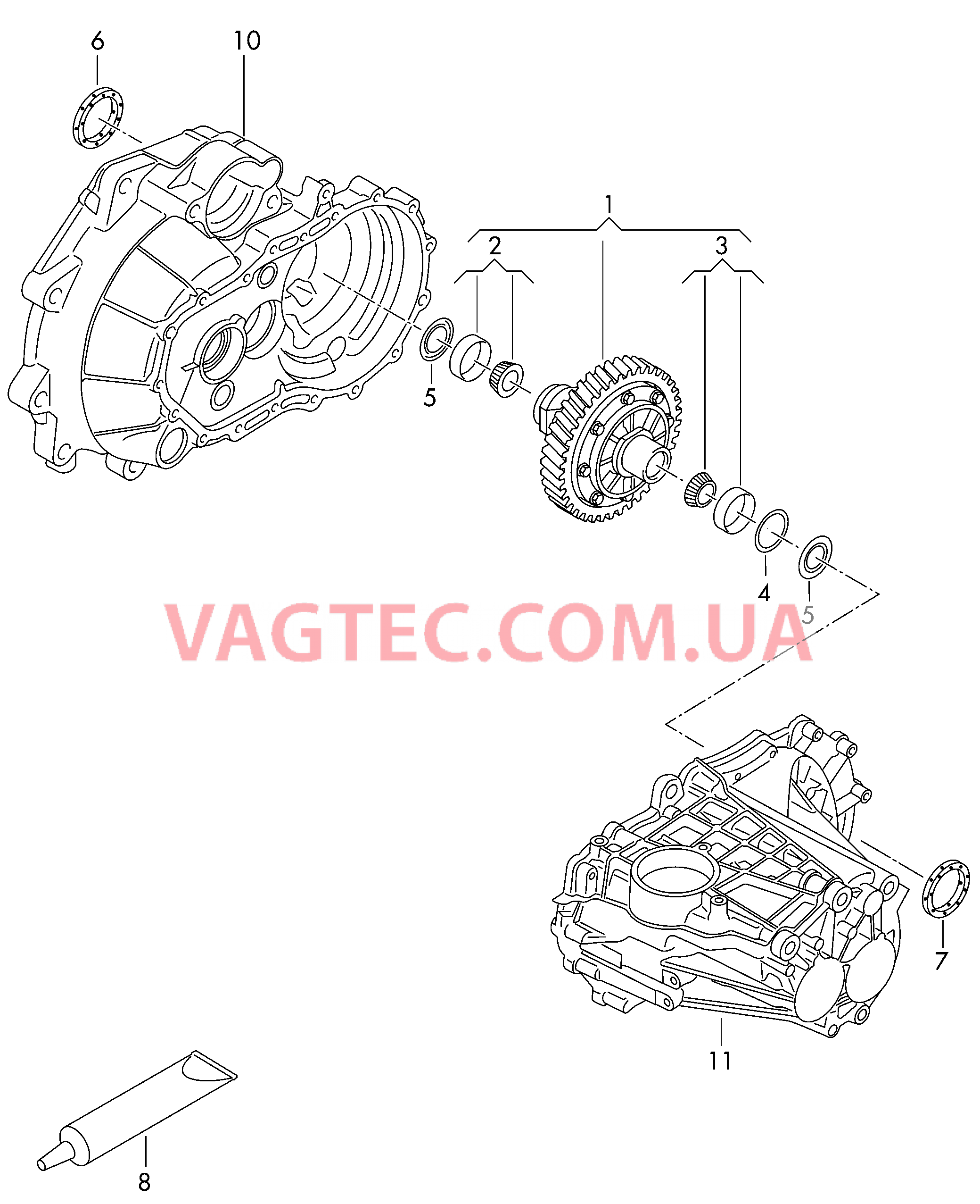 Дифференциал Вал с фланцем для 5-ступенчатой МКП, роботизированной  для SKODA Citigo 2019