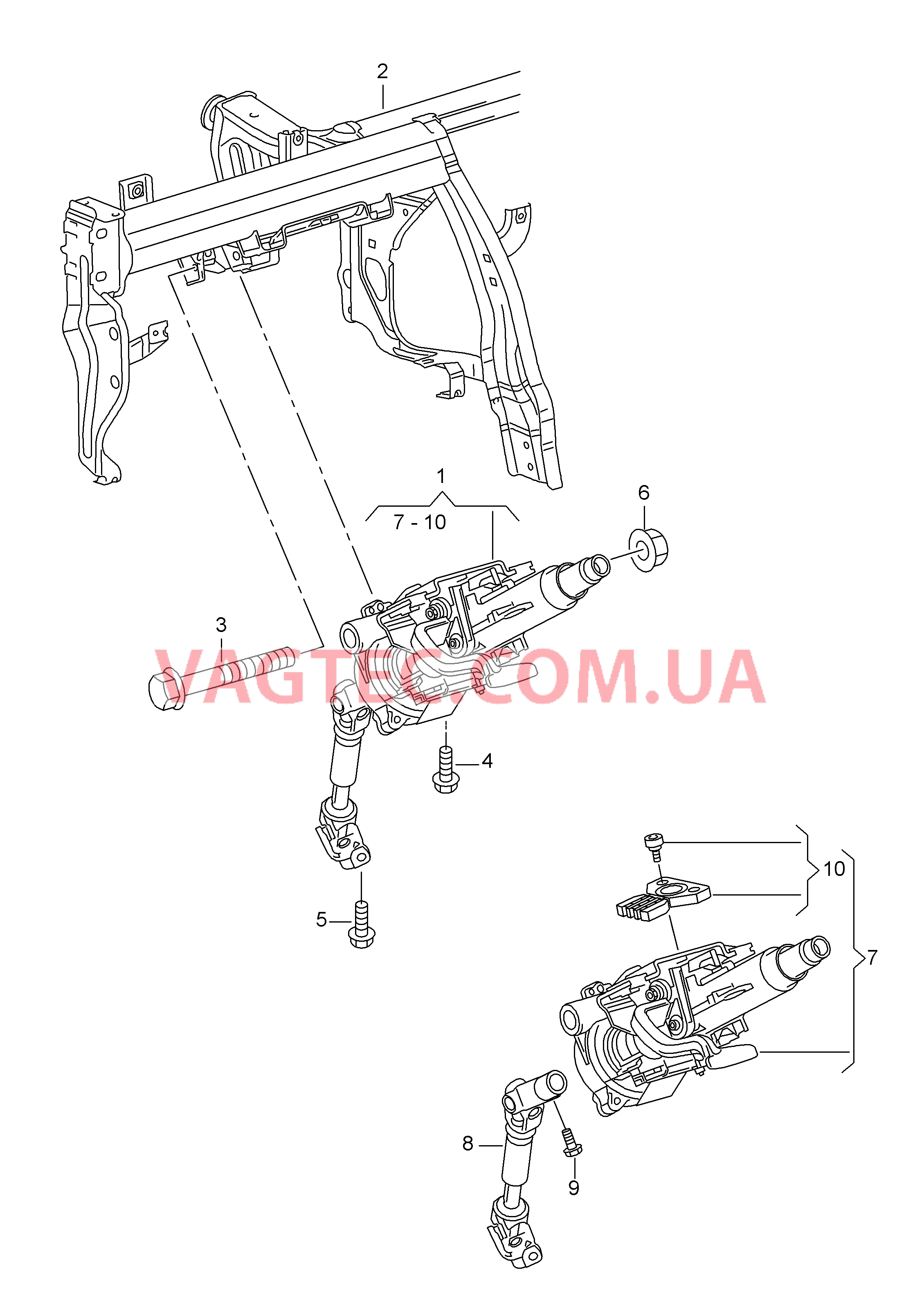 Рулевая колонка  для SEAT MI 2012