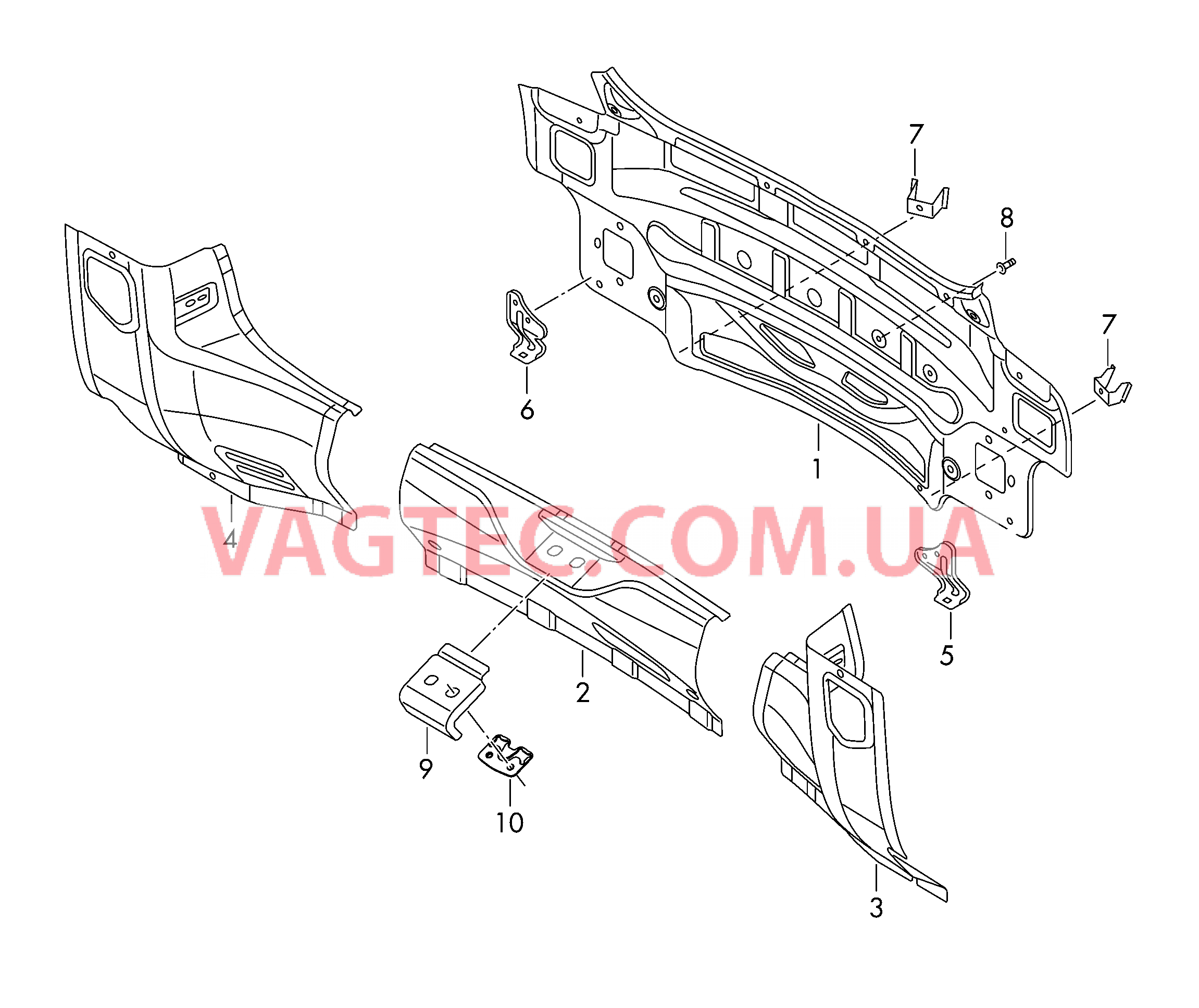 Задняя панель  для SEAT MI 2014