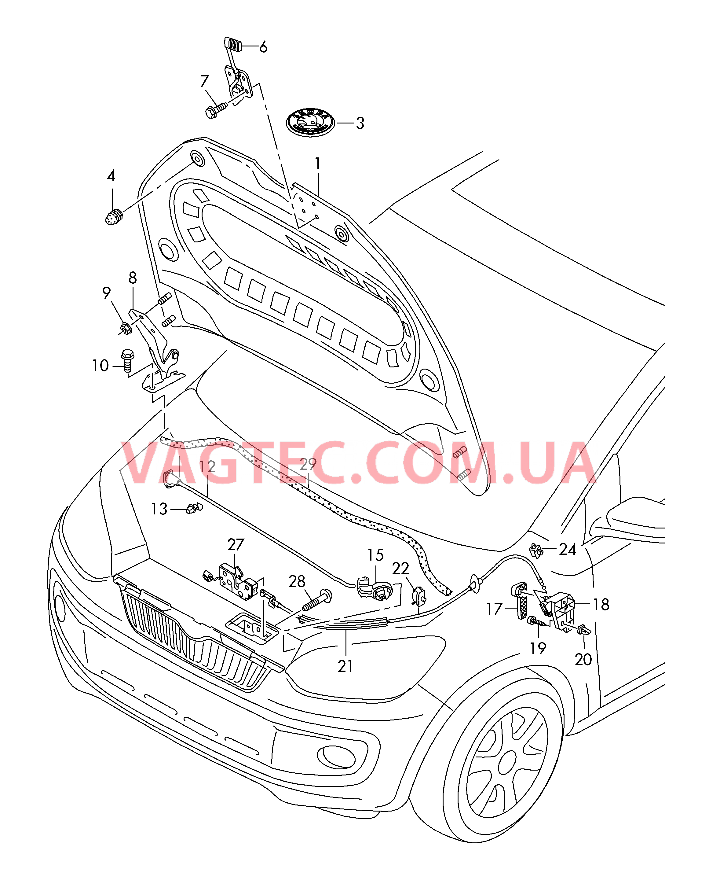 Капот  для SKODA Citigo 2015