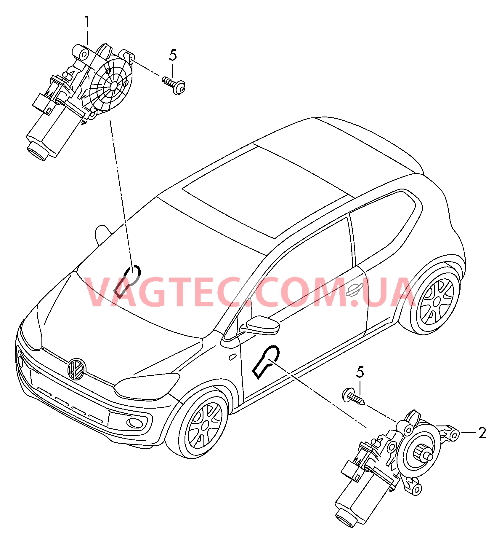 Эл.двигатель стеклоподъёмника  для SEAT MI 2017