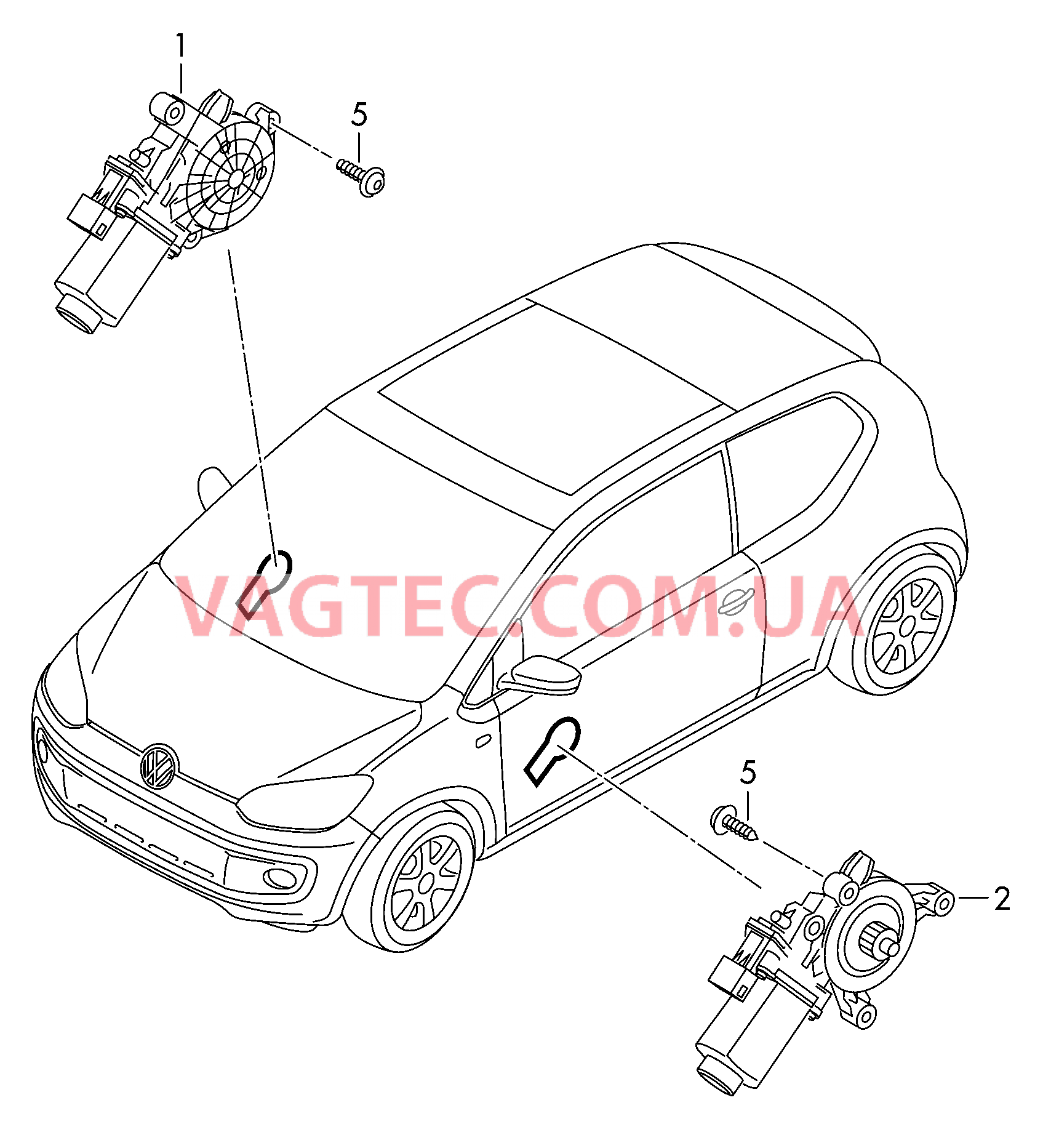 Эл.двигатель стеклоподъёмника  для SKODA Citigo 2013