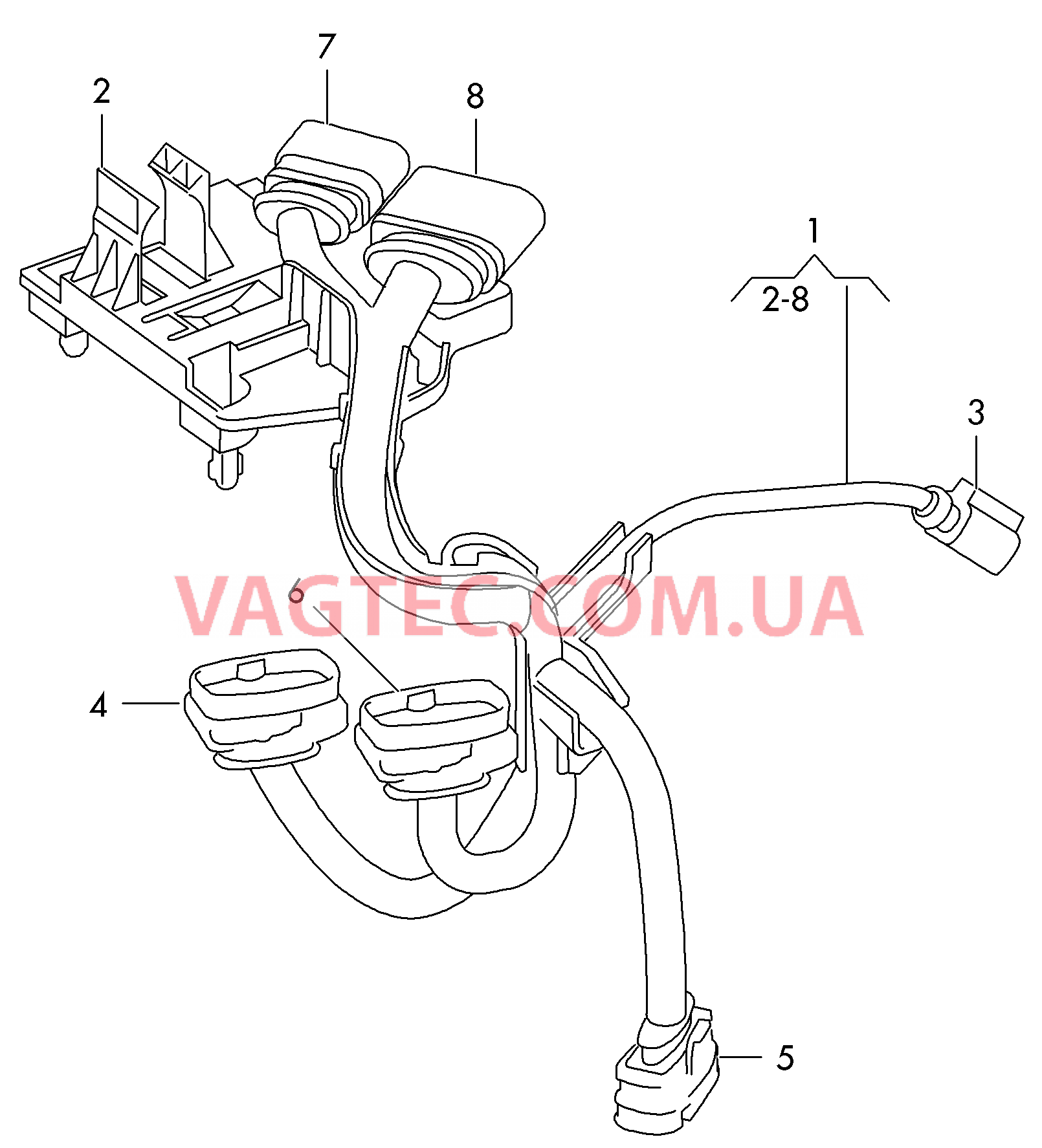 Компл. кабелей коробки передач  для SEAT MI 2013