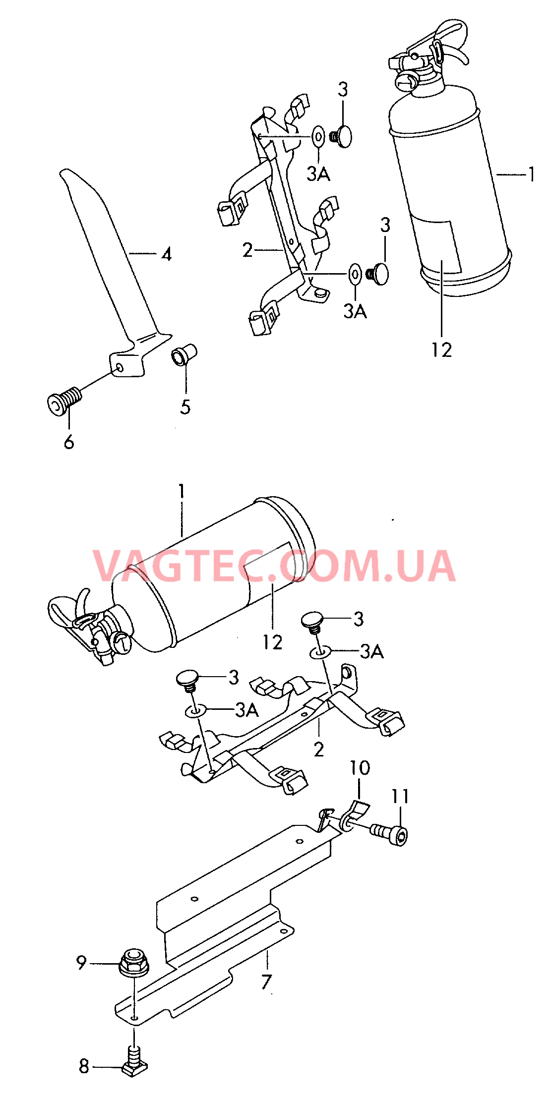 Устройство пожаротушения  для SKODA Fabia 2006