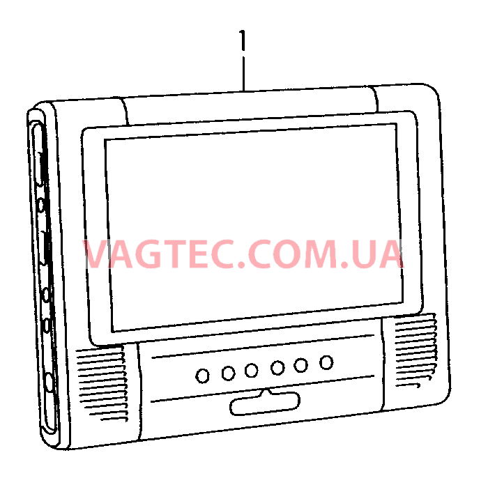 Оригинальные аксессуары Переносной DVD-проигрыватель  для SKODA Octavia 2007