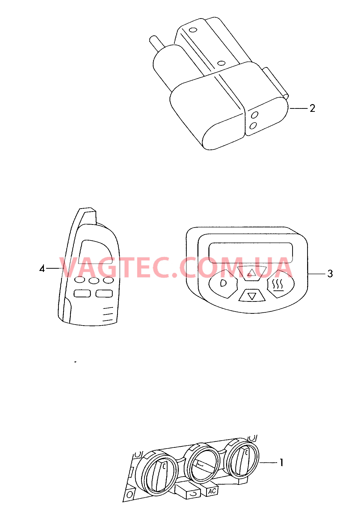 Оригинальные аксессуары Автономный отопитель Кондиционер  для SKODA Octavia 2005-1