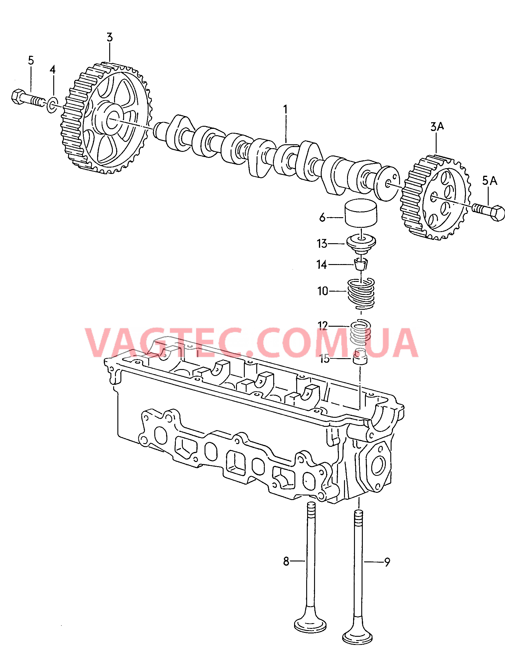 Распределительный вал, клапаны  для SEAT Arosa 2002