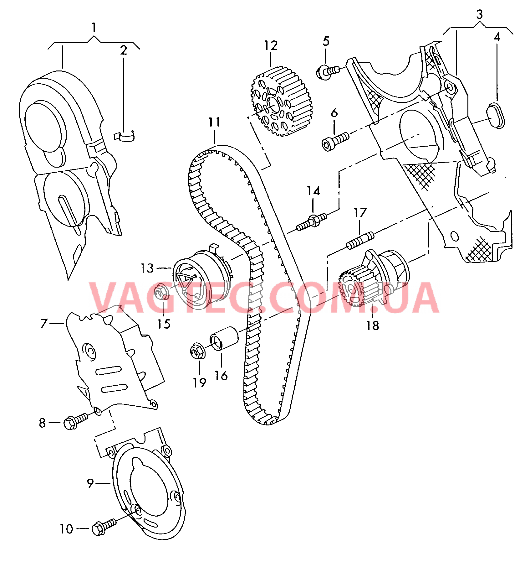 Ремень зубчатый Защитный кожух ремня  для SEAT CO 2008