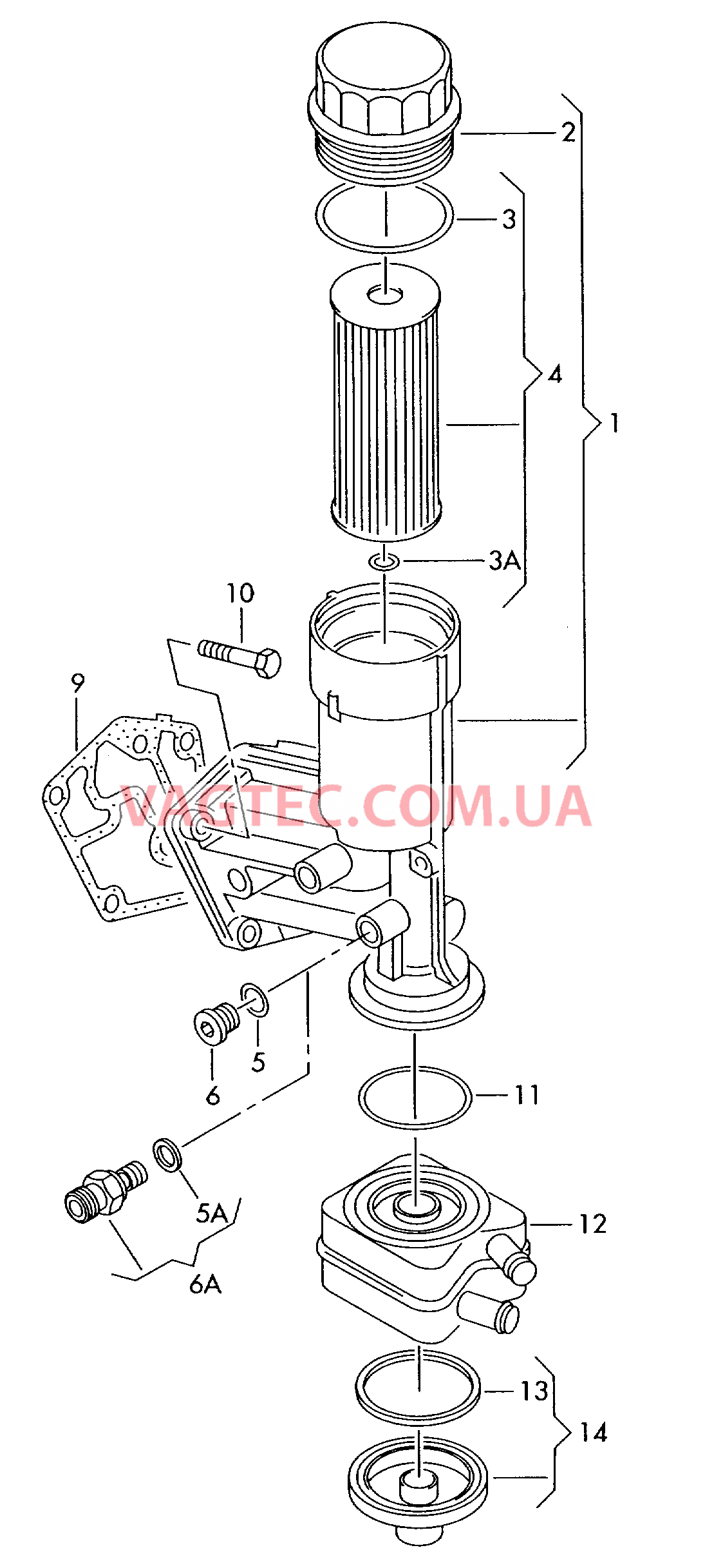 Кронштейн масляного фильтра Фильтр, масляный  для SEAT CO 2006