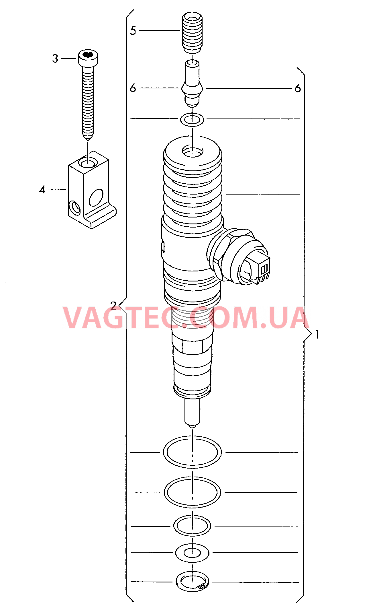 Насос-форсунка  для AUDI A4Q 2008