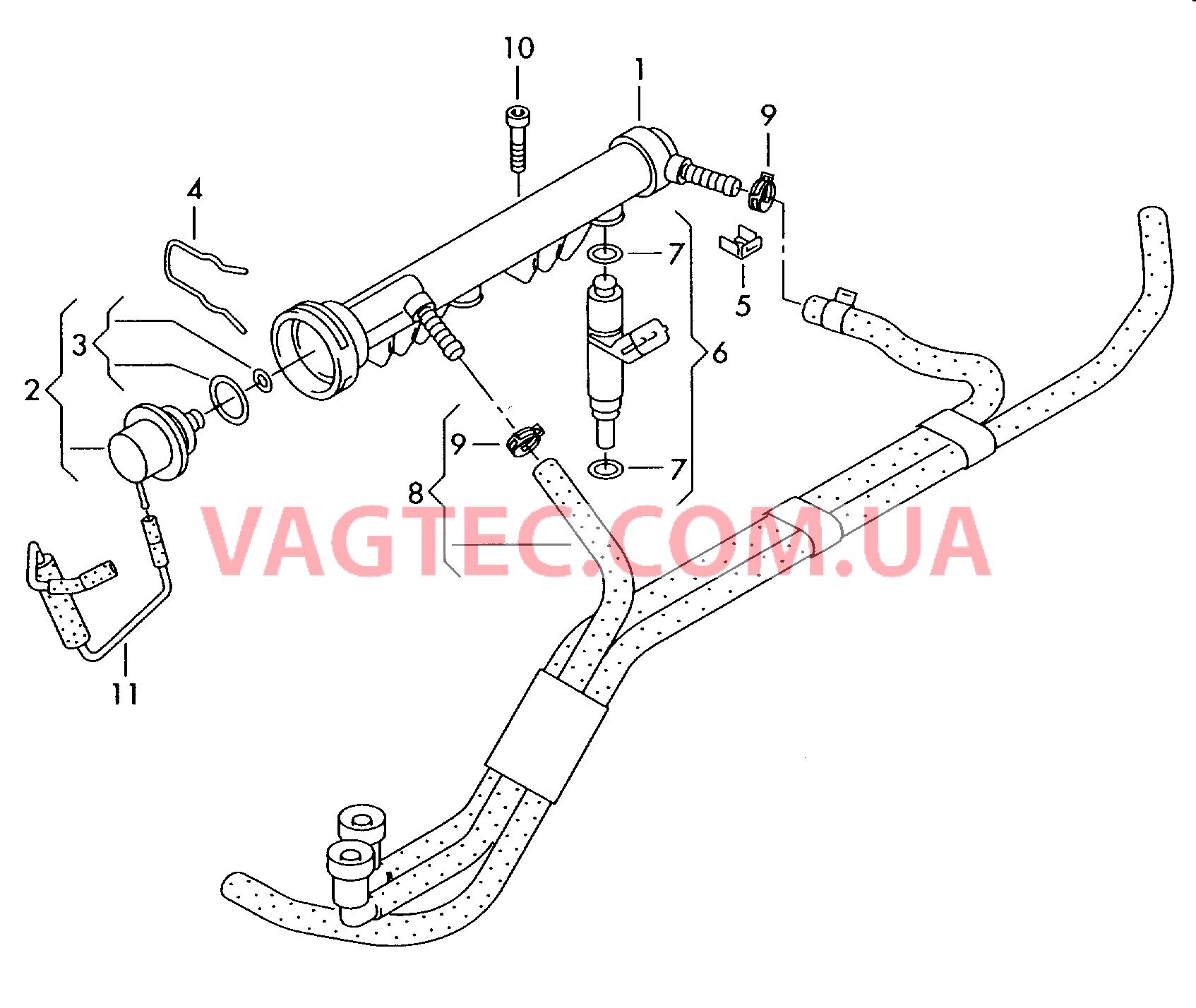 Распределитель топлива  для VOLKSWAGEN Polo 2005