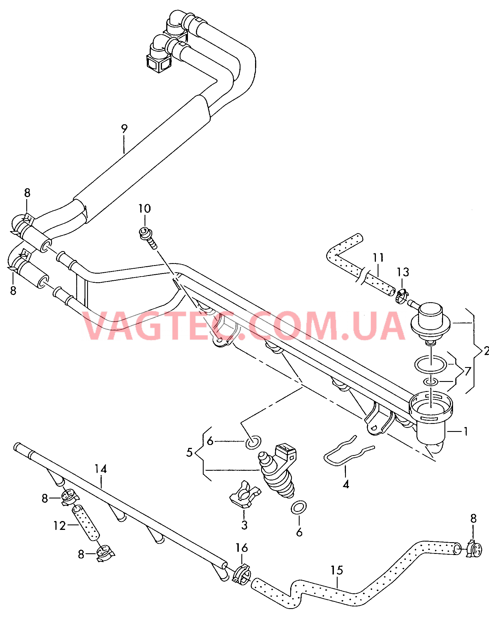 Распределитель топлива  для VOLKSWAGEN Bora 2002