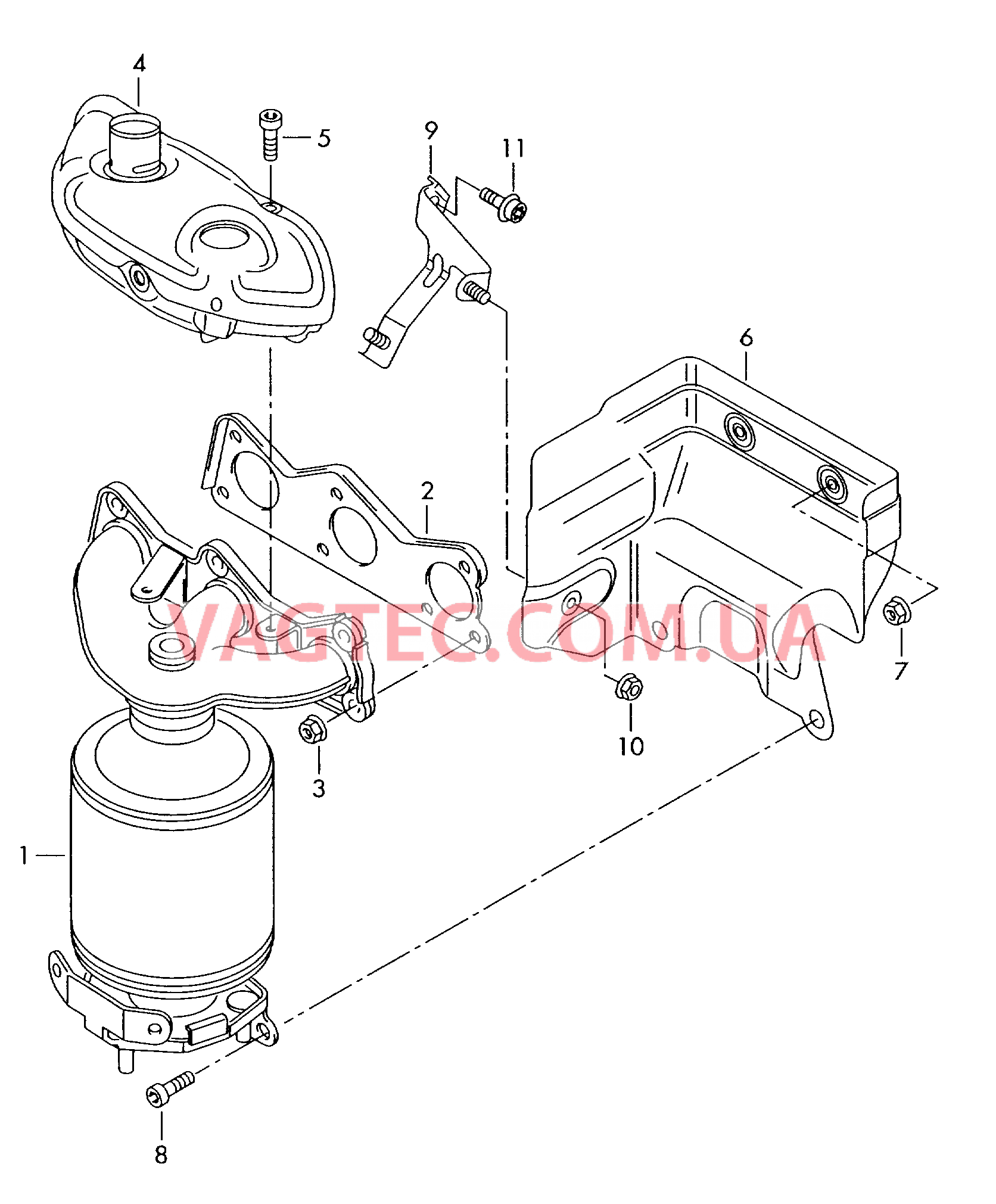 Выпускной коллектор  для SEAT CO 2009