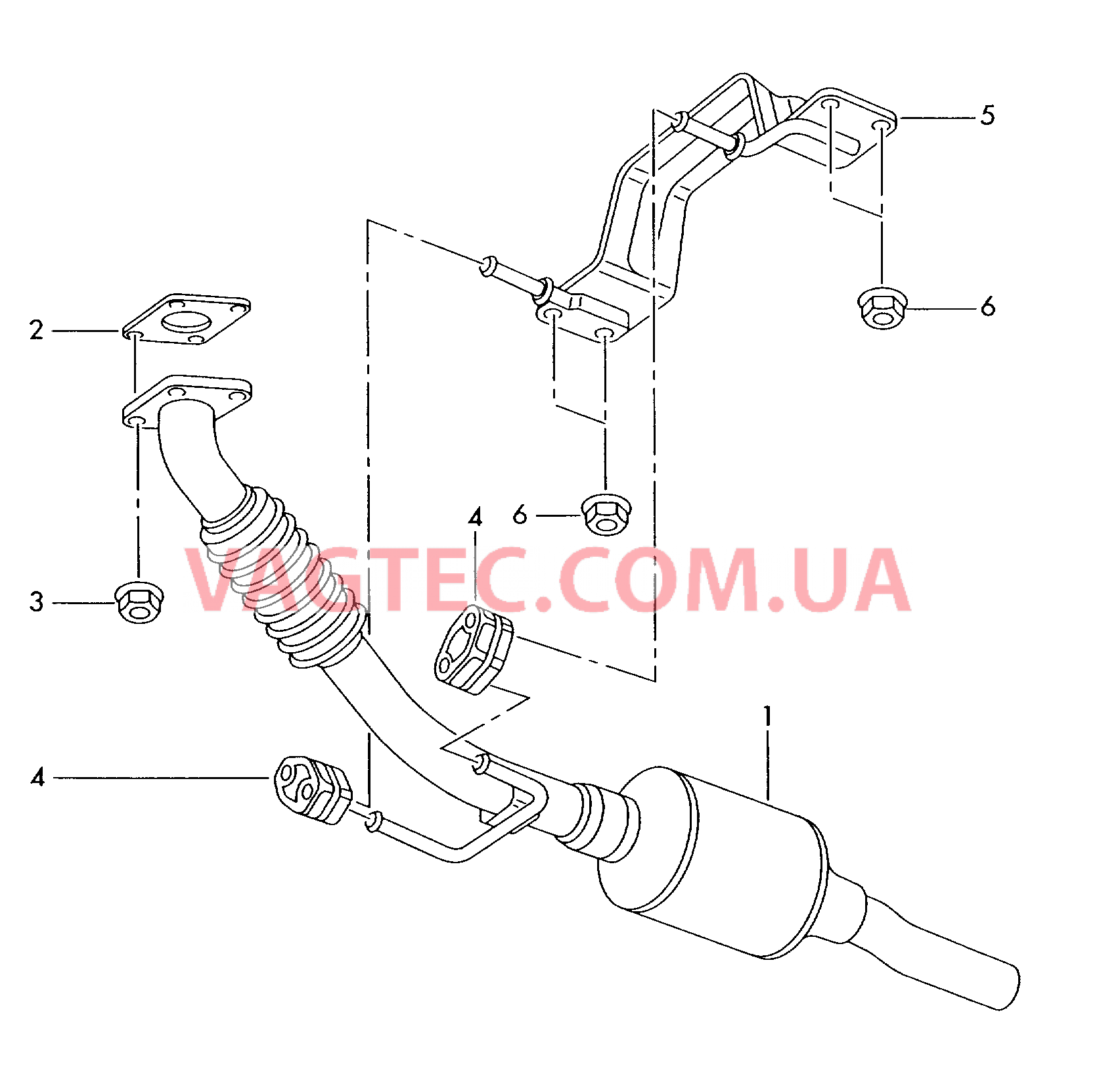 Труба выпуска ОГ с нейтрализат  для SEAT Ibiza 2010-1