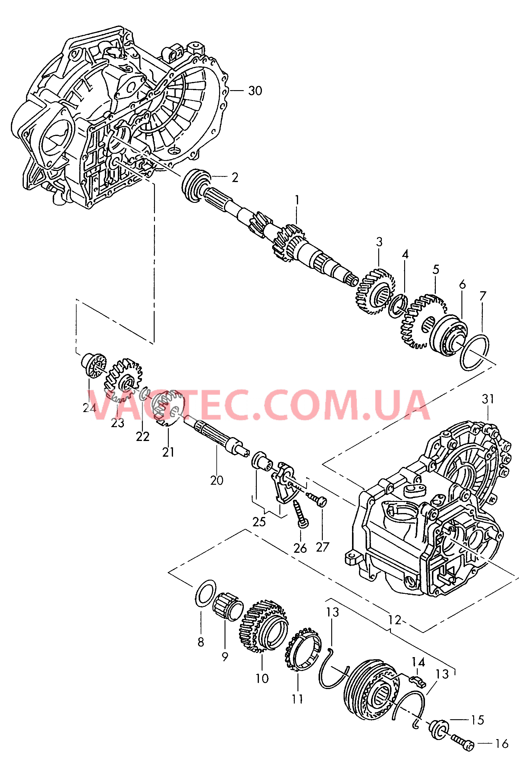 КолEса и валы Первичный вал 5-ступенч. коробка передач  для VOLKSWAGEN Beetle 2007