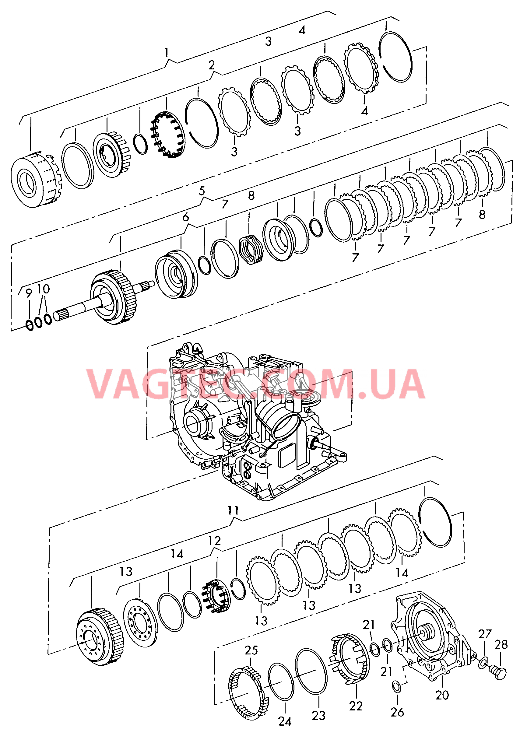 Муфта включения передач для движения вперед/заднего хода  для 4-ступенчатой АКП  для VOLKSWAGEN Polo 2000-1