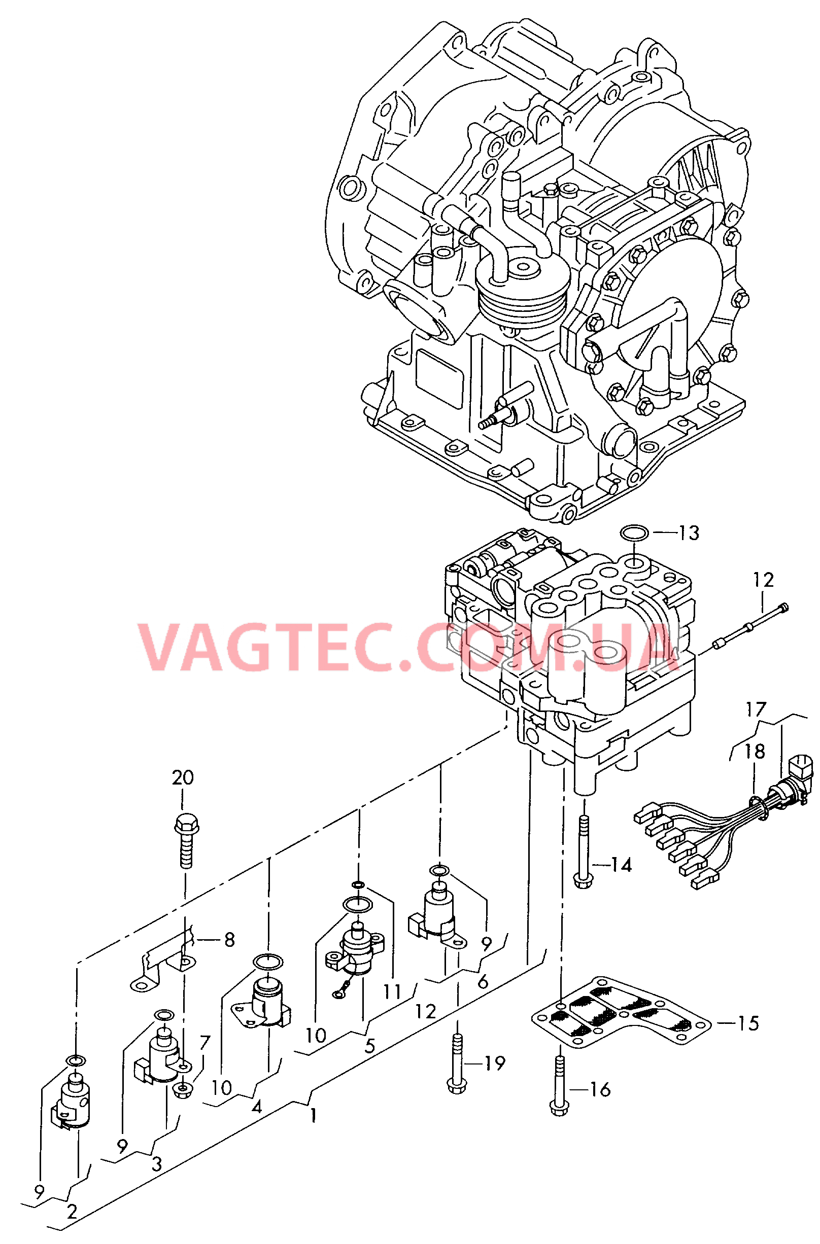 Блок клапанов АКП для VW РOLO  Фильтр масляный, сетчатый для 4-ступенчатой АКП для VW РOLO   для VOLKSWAGEN Polo 2000