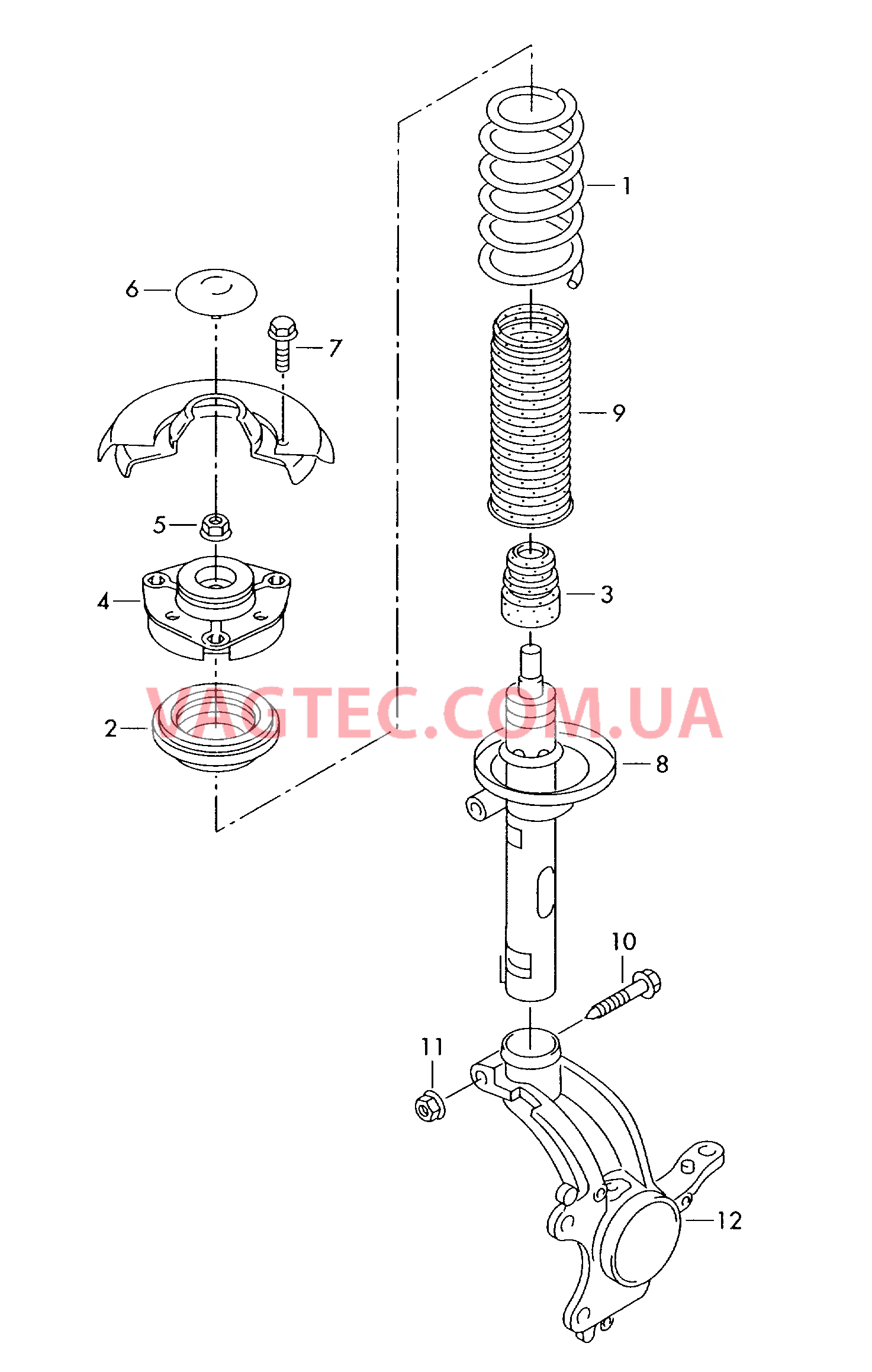 Подвеска Амортизатор  для VOLKSWAGEN Passat 2006