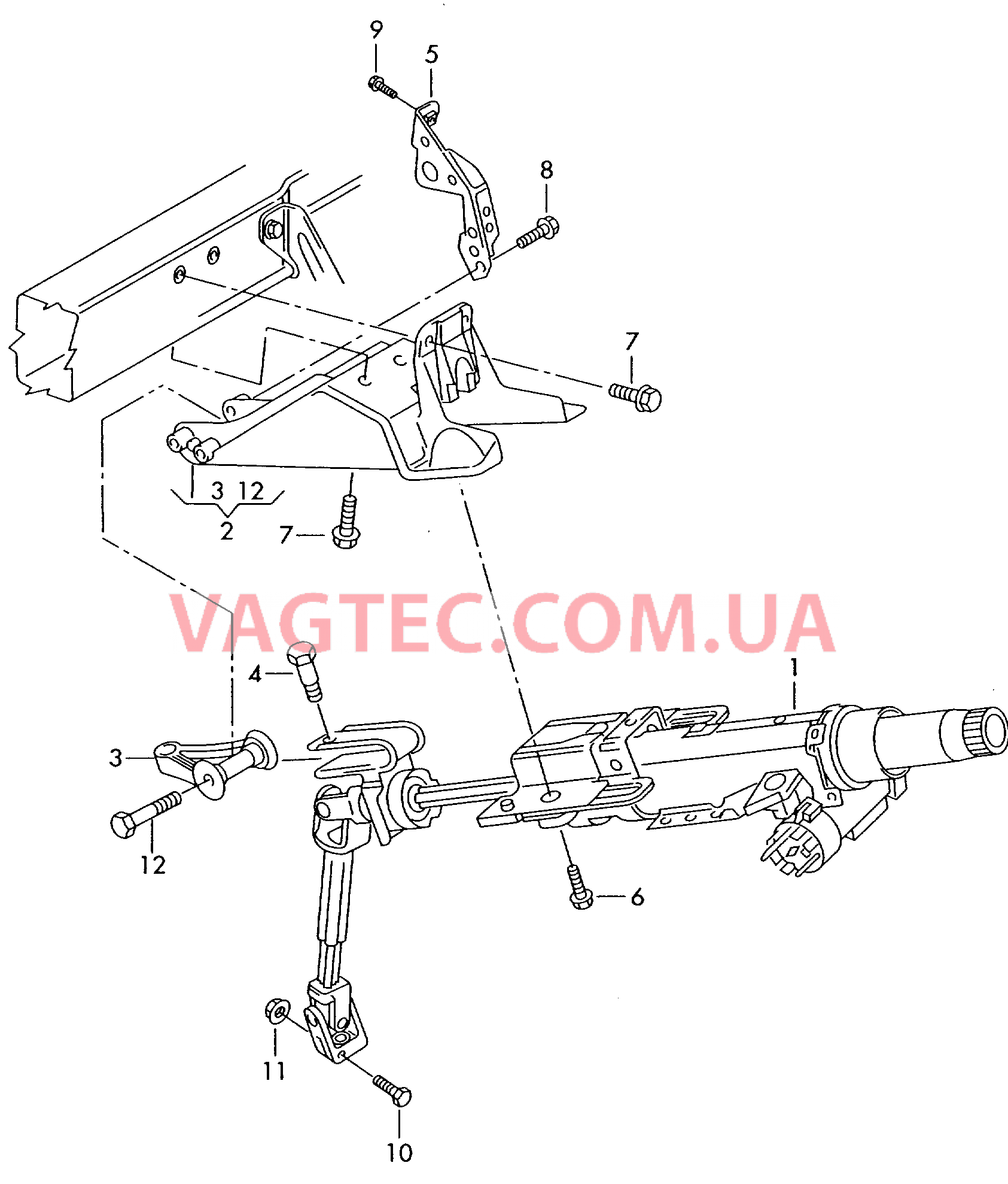 Рулевая колонка  для SEAT Ibiza 2009