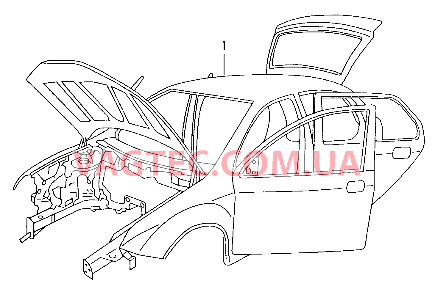 Кузов  для SKODA Fabia 2005