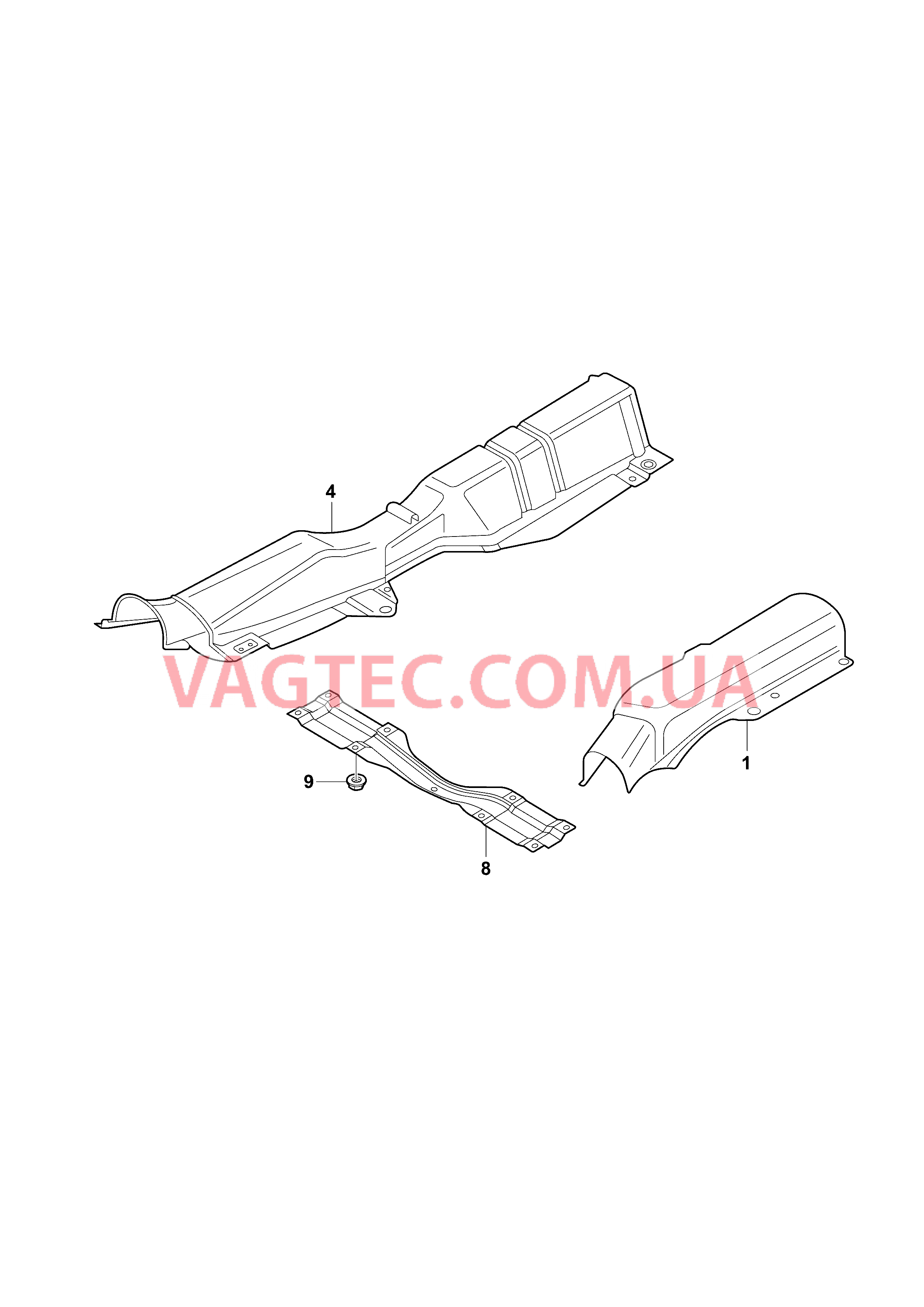 Экранирующая панель Усилитель тоннеля  для SEAT CO 2004