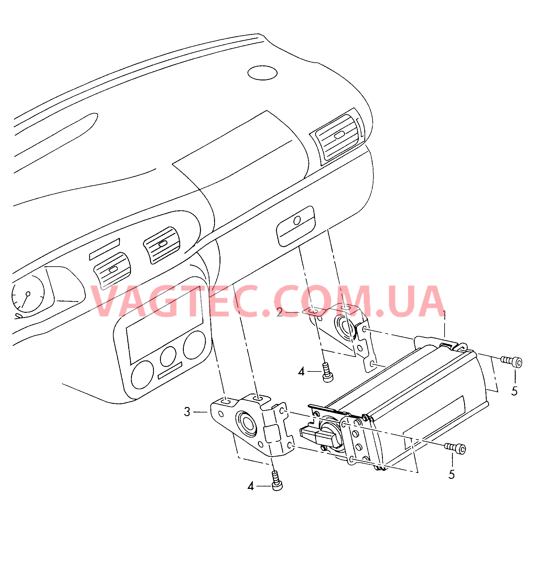 Подушка безопасности (сторона переднего пассажира)  для SKODA Octavia 2011