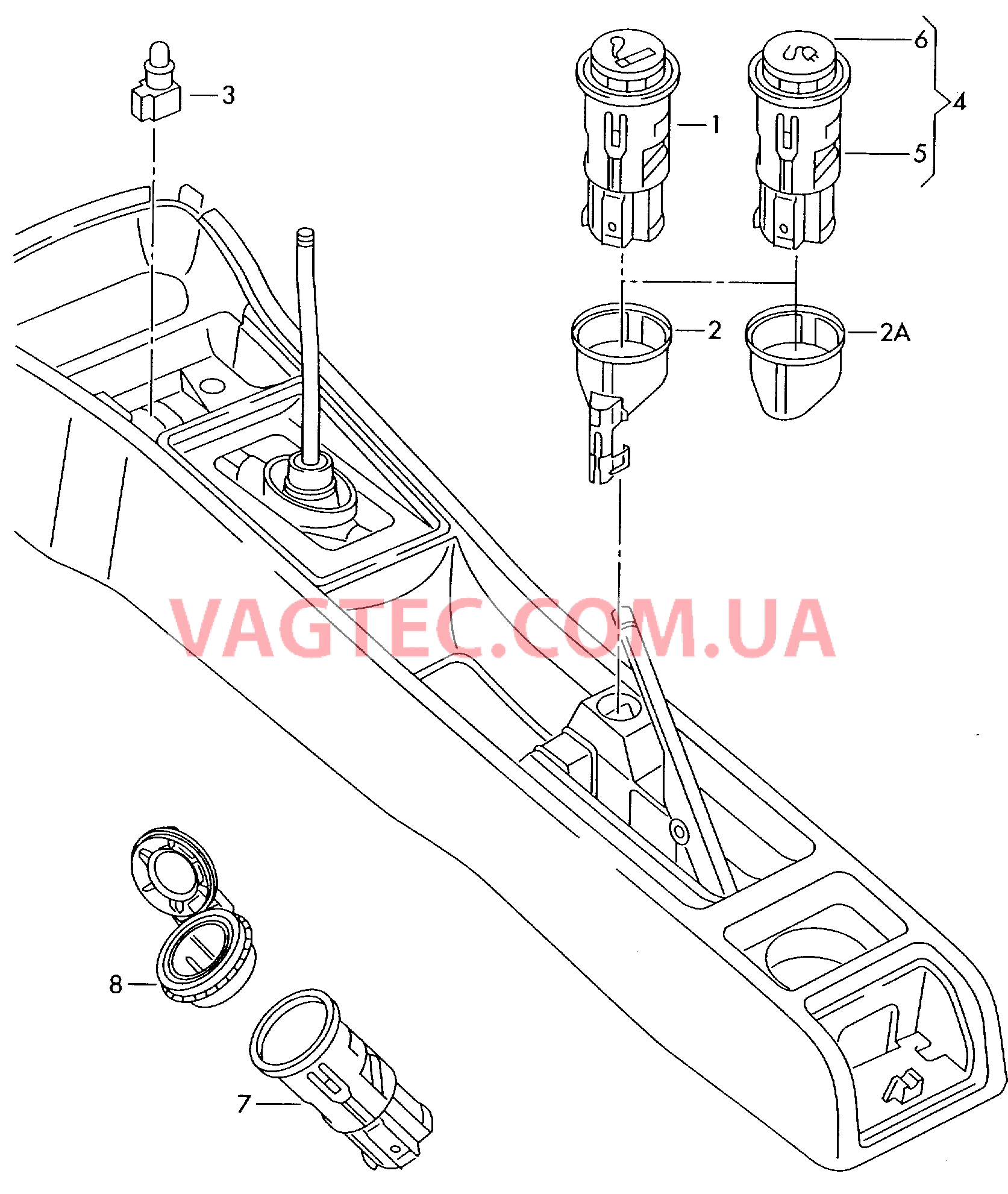 Прикуриватель Освещение пепельницы  для SKODA Fabia 2005