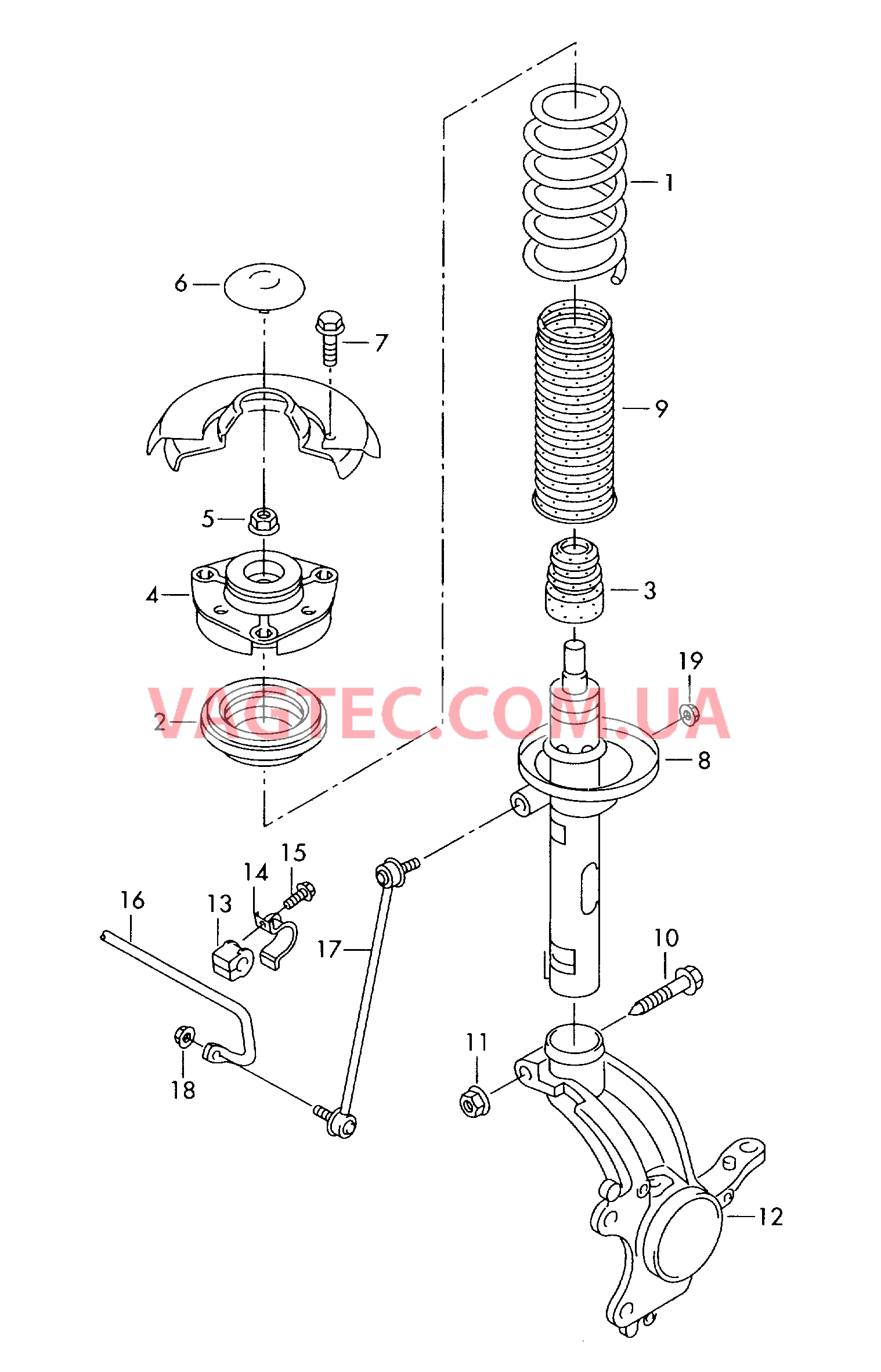 Подвеска Амортизатор  для SKODA Fabia 2007