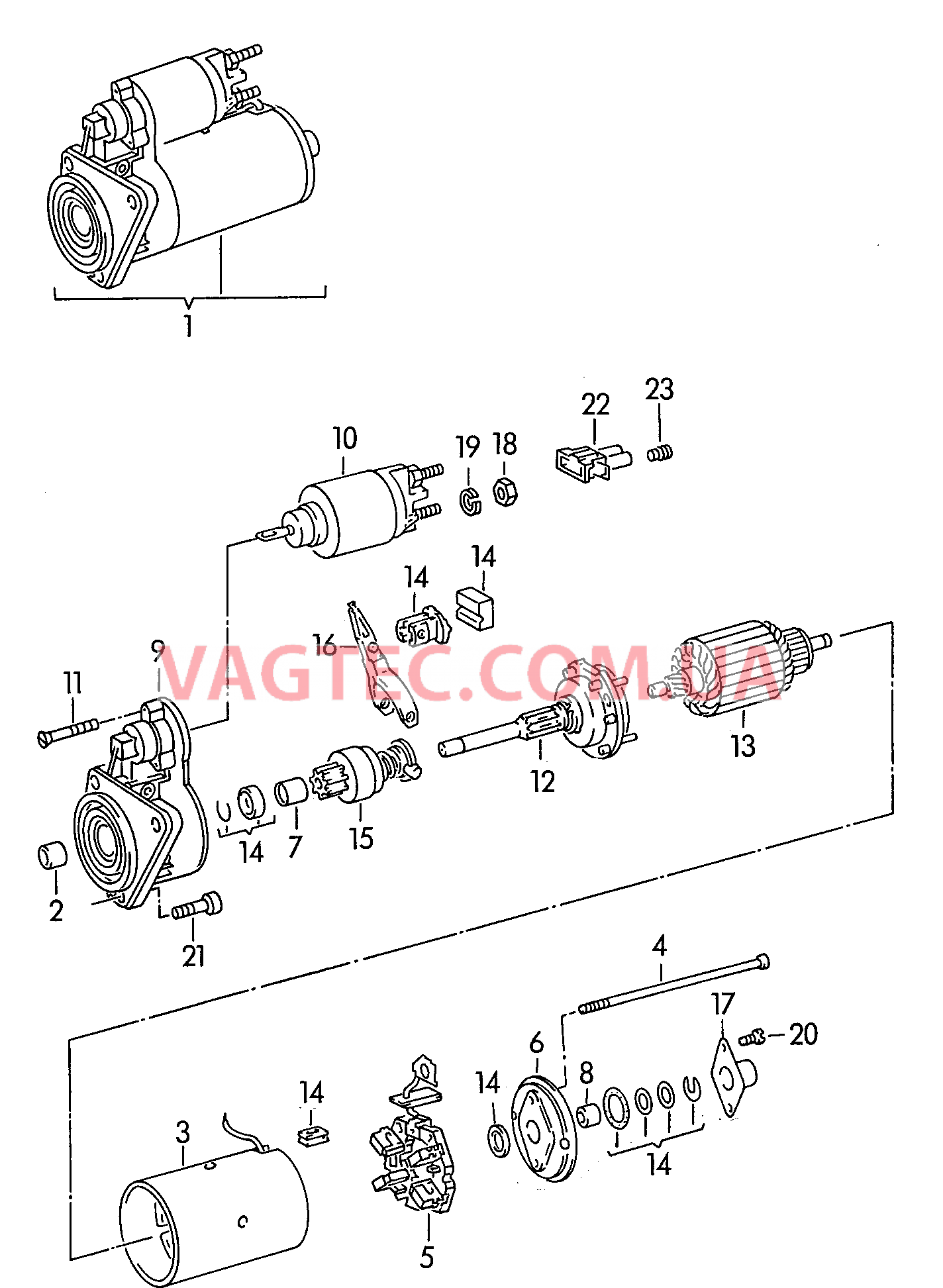 Cписок стартеров  6L-5D009016>> 6L-5R090179>> для SEAT Ibiza 2002-1