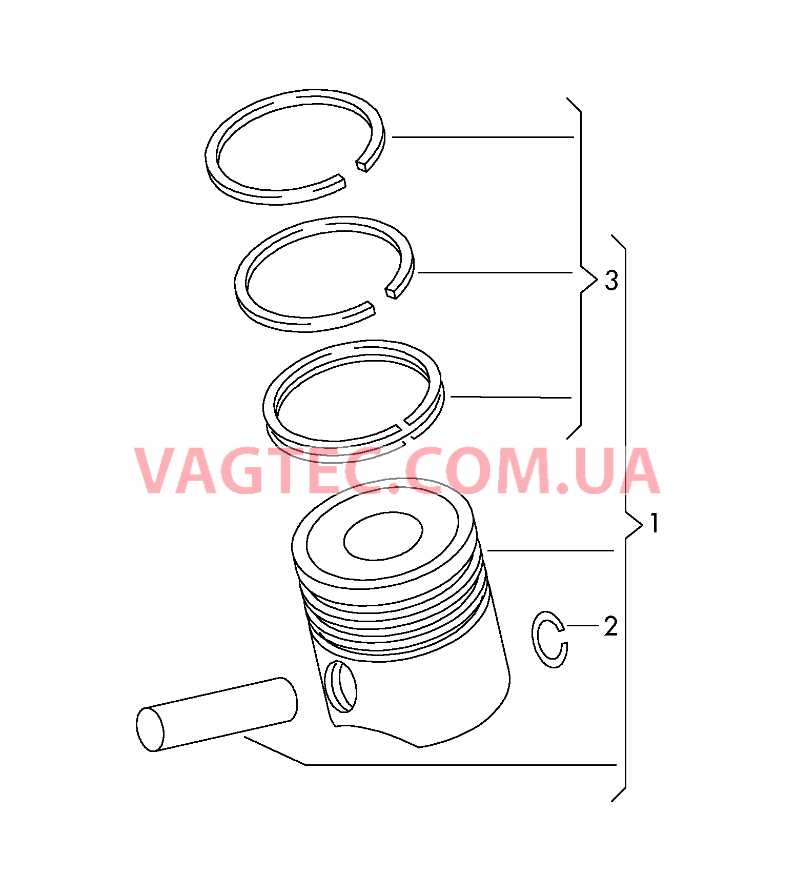 Поршень Поршневое кольцо  для VOLKSWAGEN Jetta 2019-2