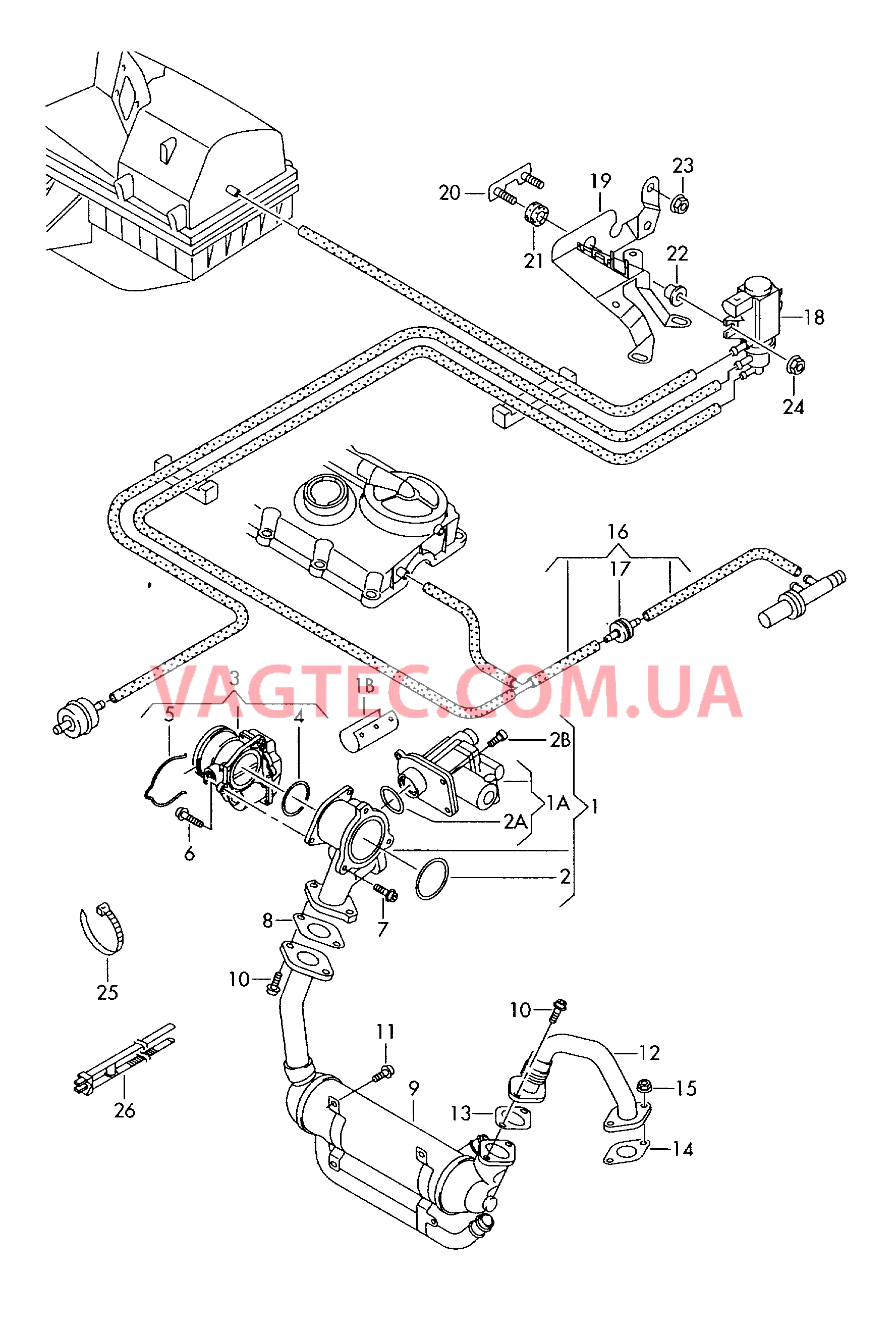 Рециркуляция ОГ  для SEAT CO 2007