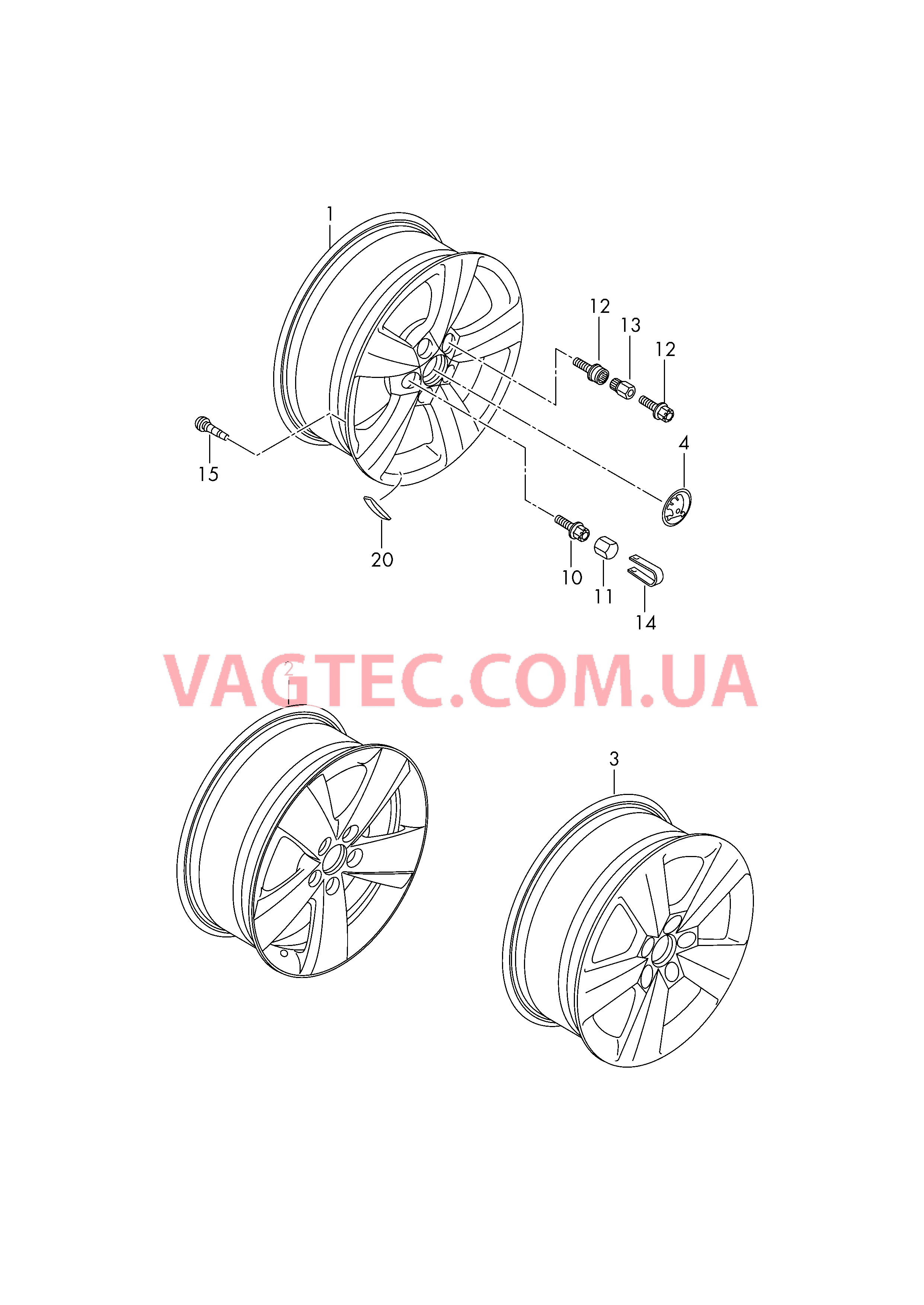 Алюминиевый диск  ----------------------------- для SKODA FABI 2018