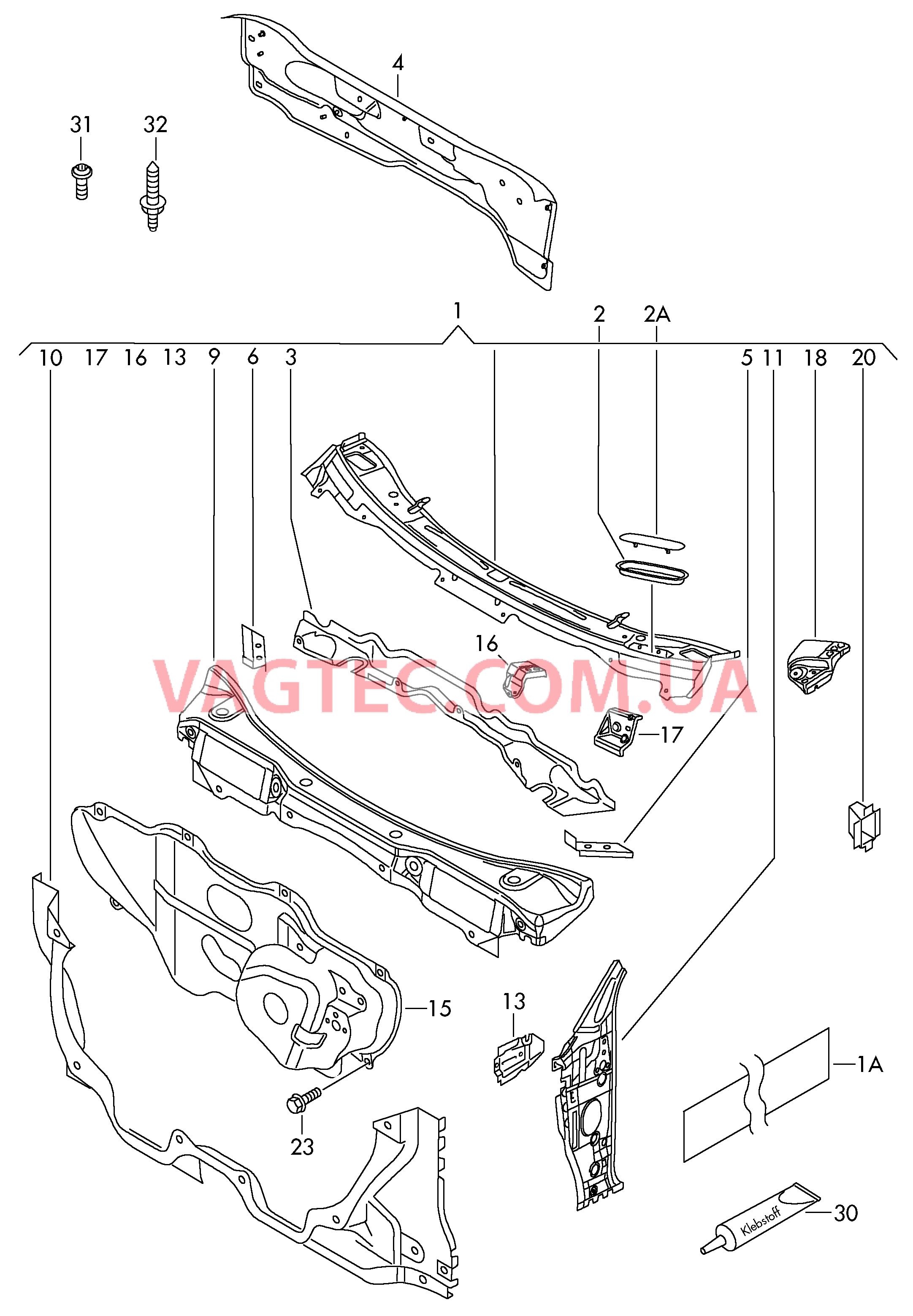 Моторный щит  для VOLKSWAGEN Polo 2017-1