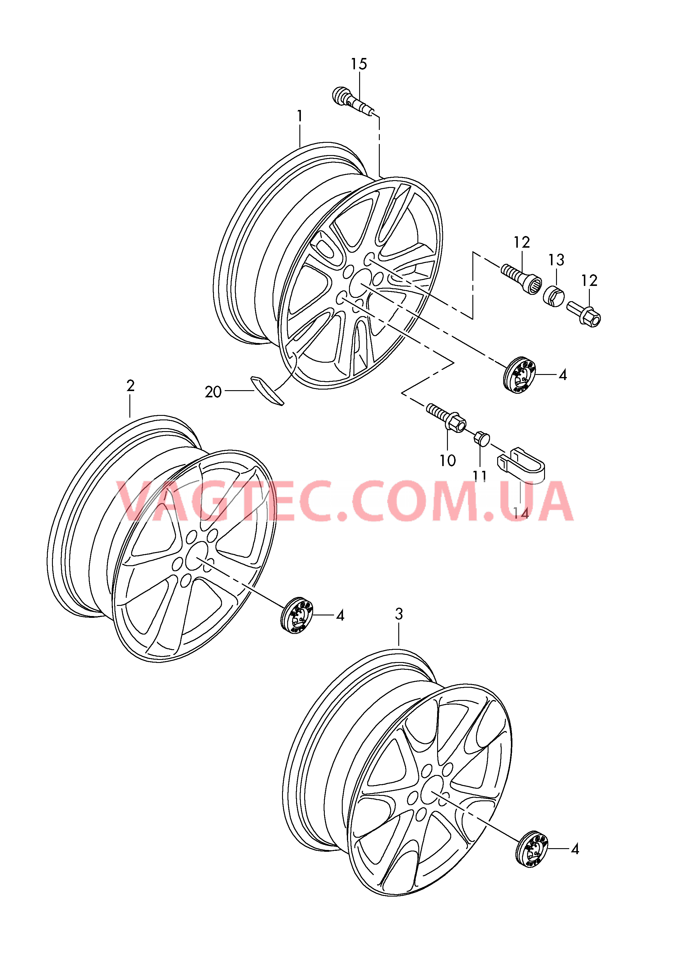 Алюминиевый диск  для SKODA Roomster 2006