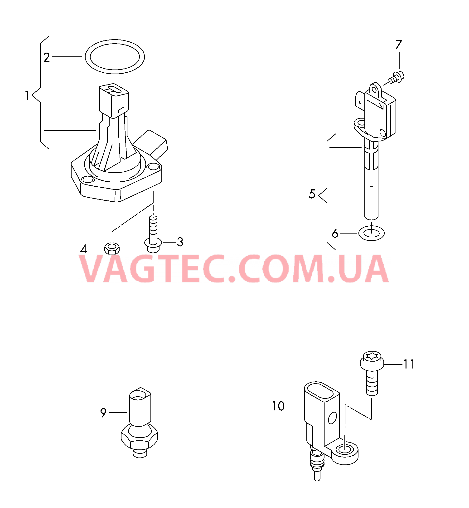 Датчик уровня масла Датчик давления масла Датчик температуры ОЖ  для SEAT Toledo 2019