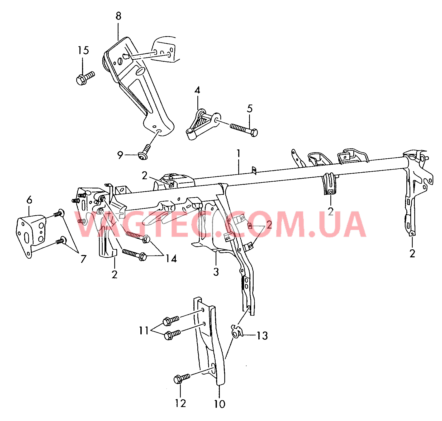 Поперечина передней панели  для SKODA Roomster 2008