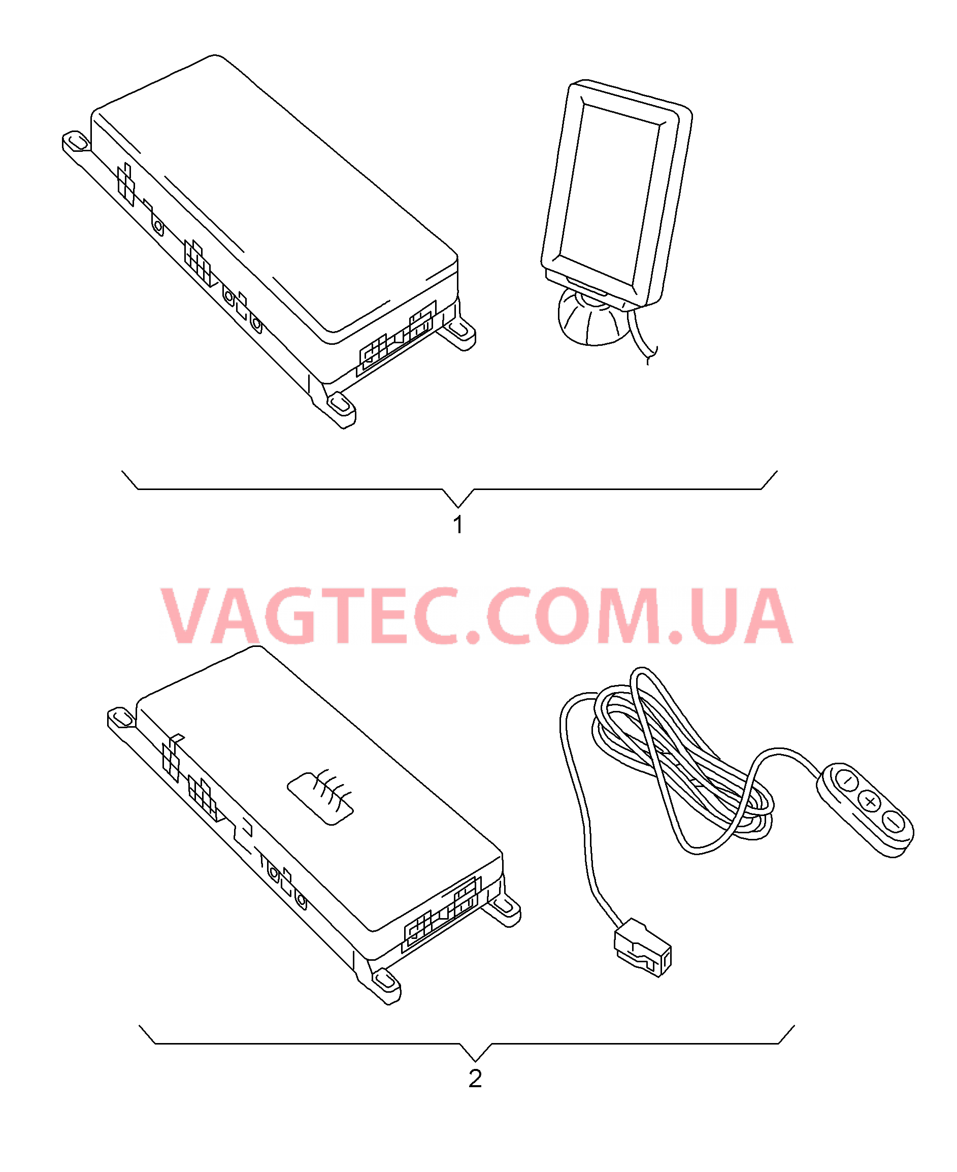 Оригинальные аксессуары Устройство громкой связи                   для а/м без: К-кт для подключения телефона  для VOLKSWAGEN GOLF 2014-1