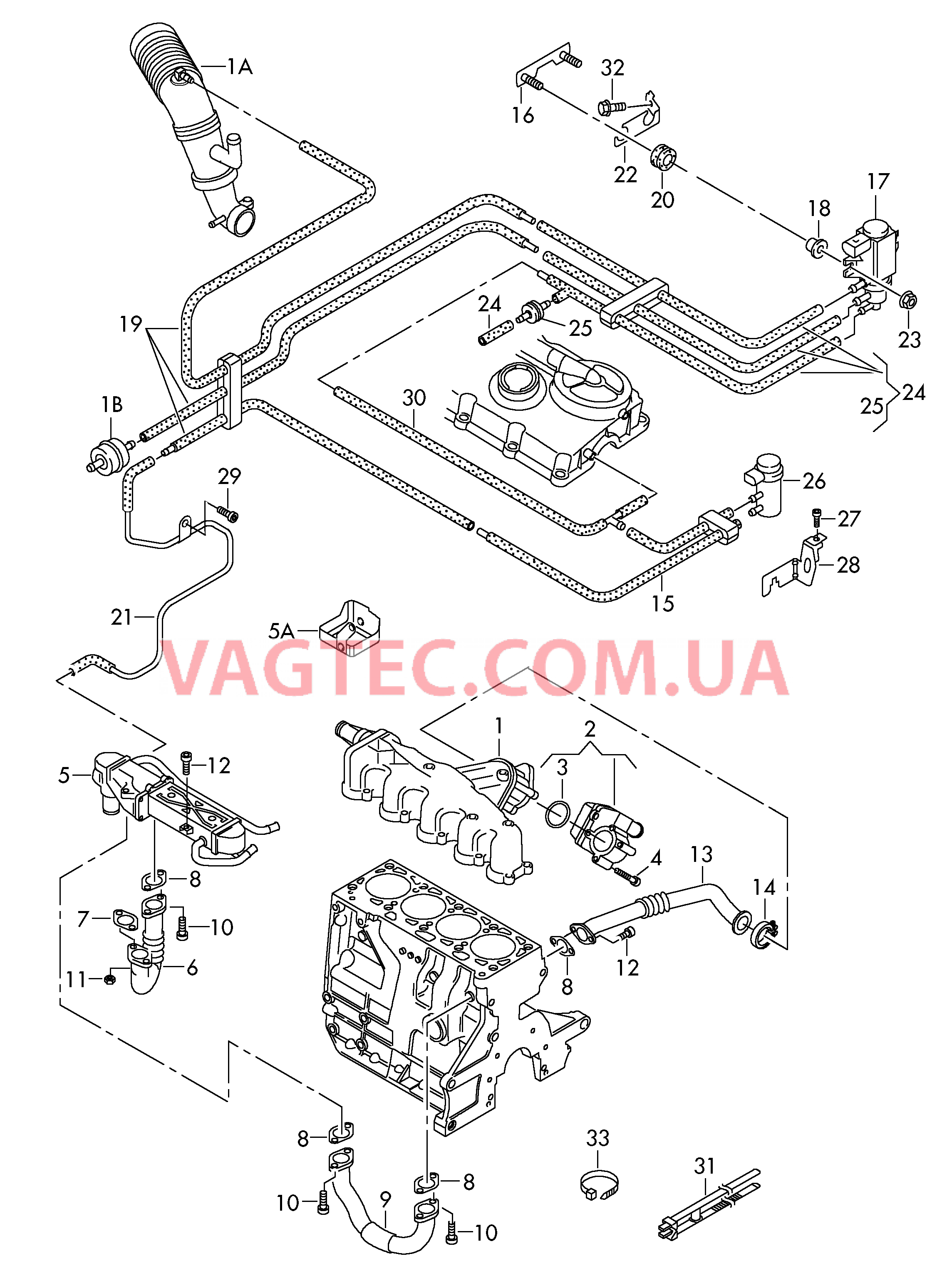 Рециркуляция ОГ  для SKODA FABI 2010