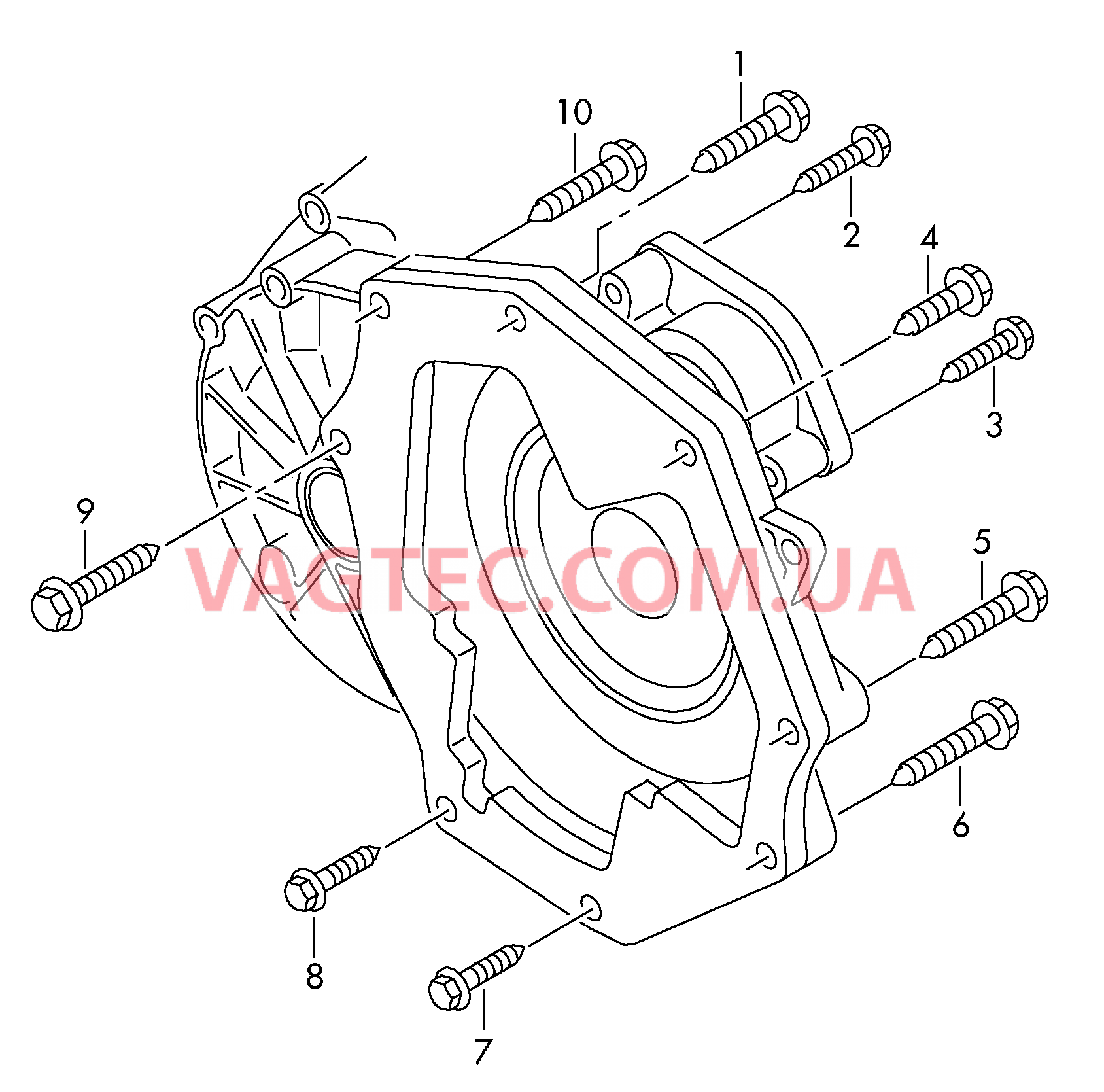 Детали крепления для двигателя и КП  для 7-ступ. КП DSG  для SKODA Fabia 2015