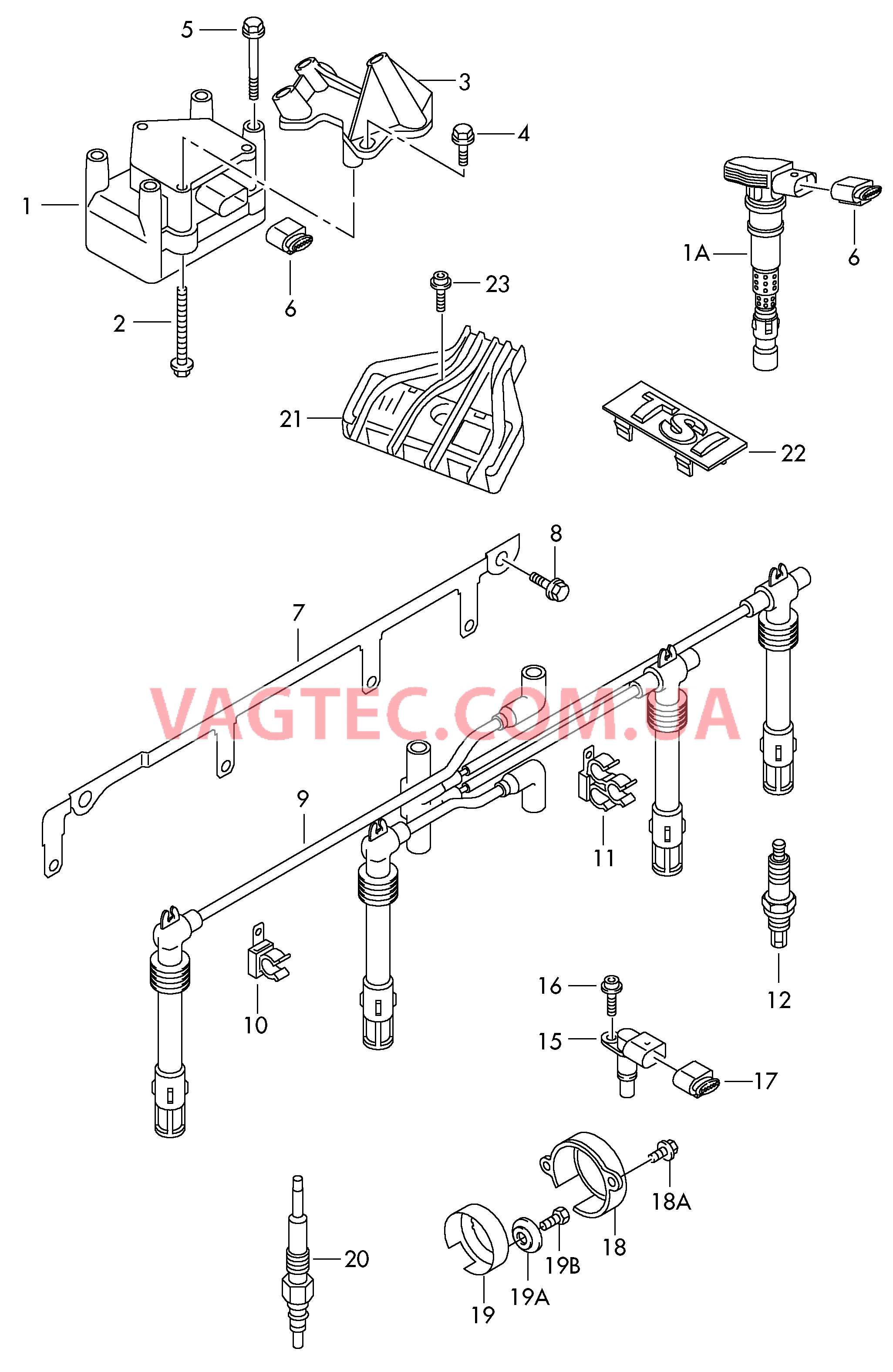 Катушка зажигания Cвеча зажигания Датчик числа оборотов ==============================  для SKODA FABI 2013