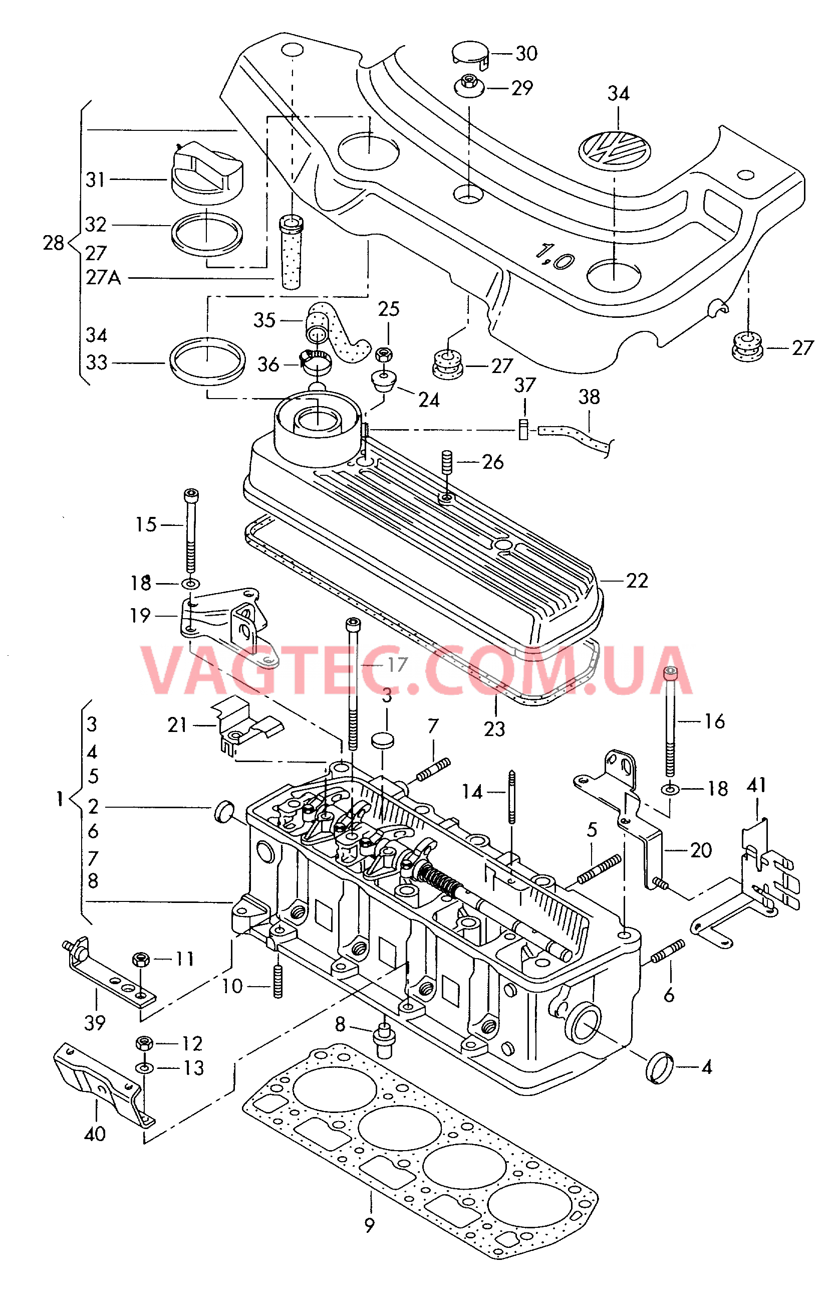 Головка блока цилиндров Крышка ГБЦ  для SEAT Arosa 2002